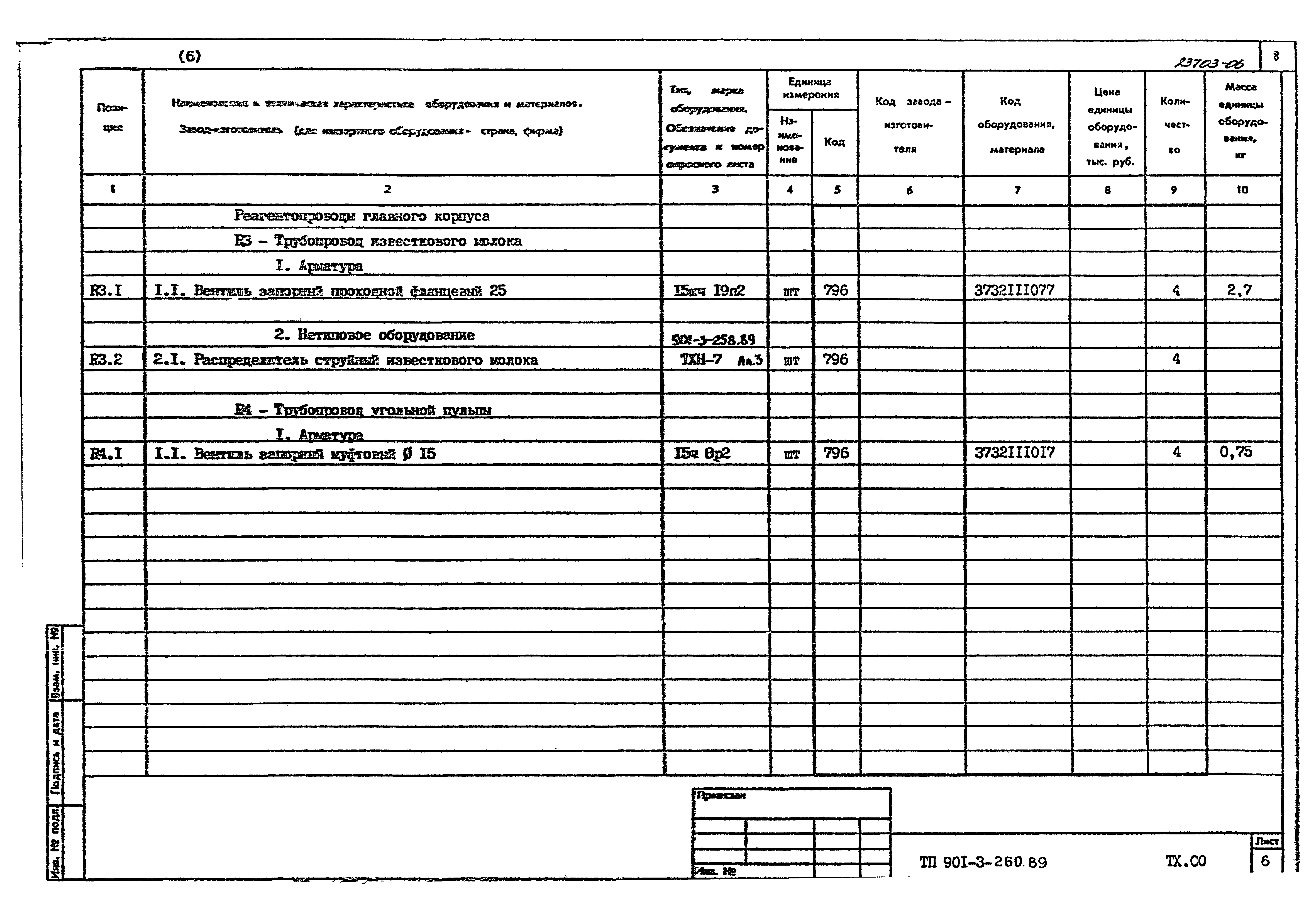 Типовой проект 901-3-260.89