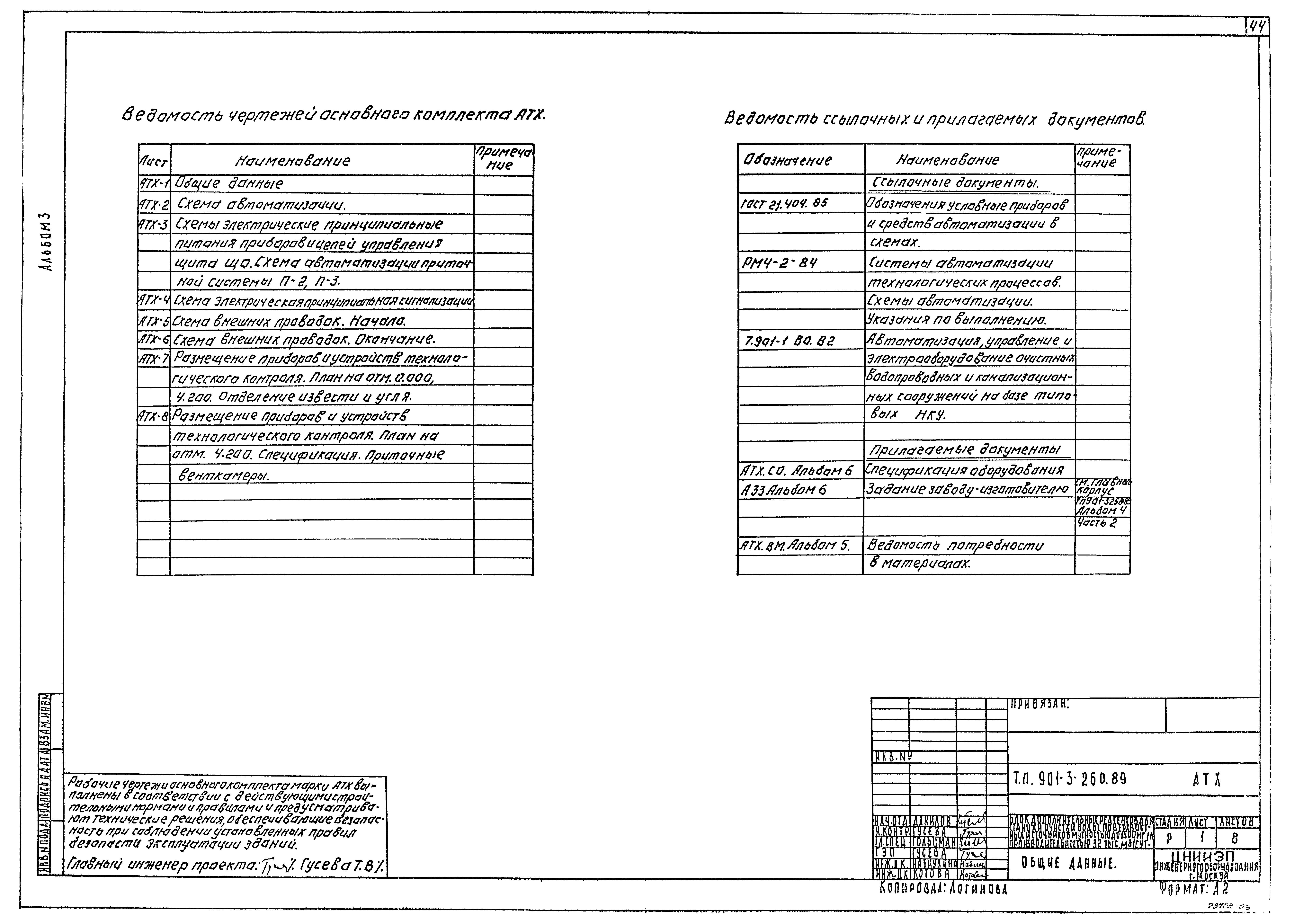 Типовой проект 901-3-260.89