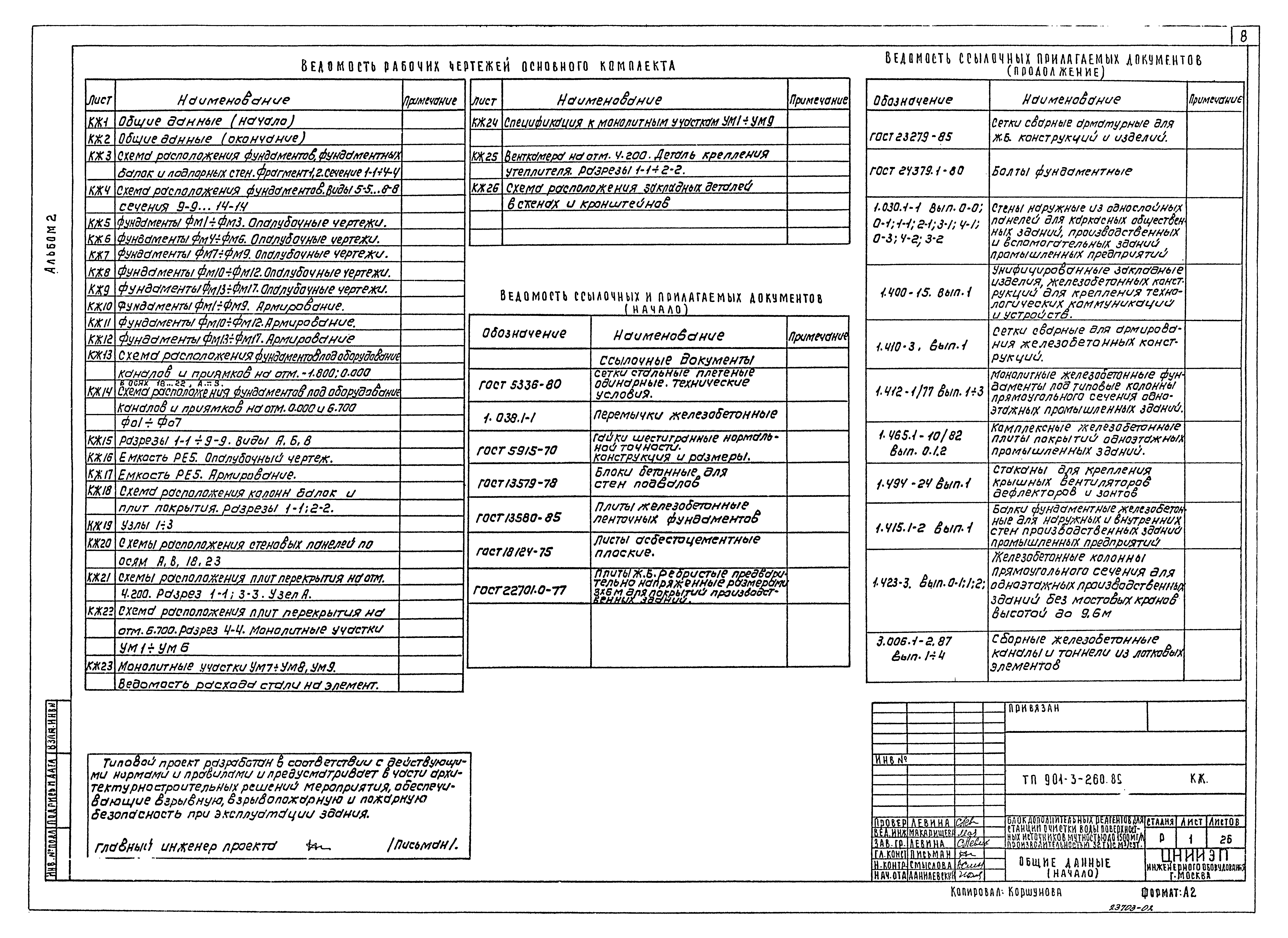 Типовой проект 901-3-260.89