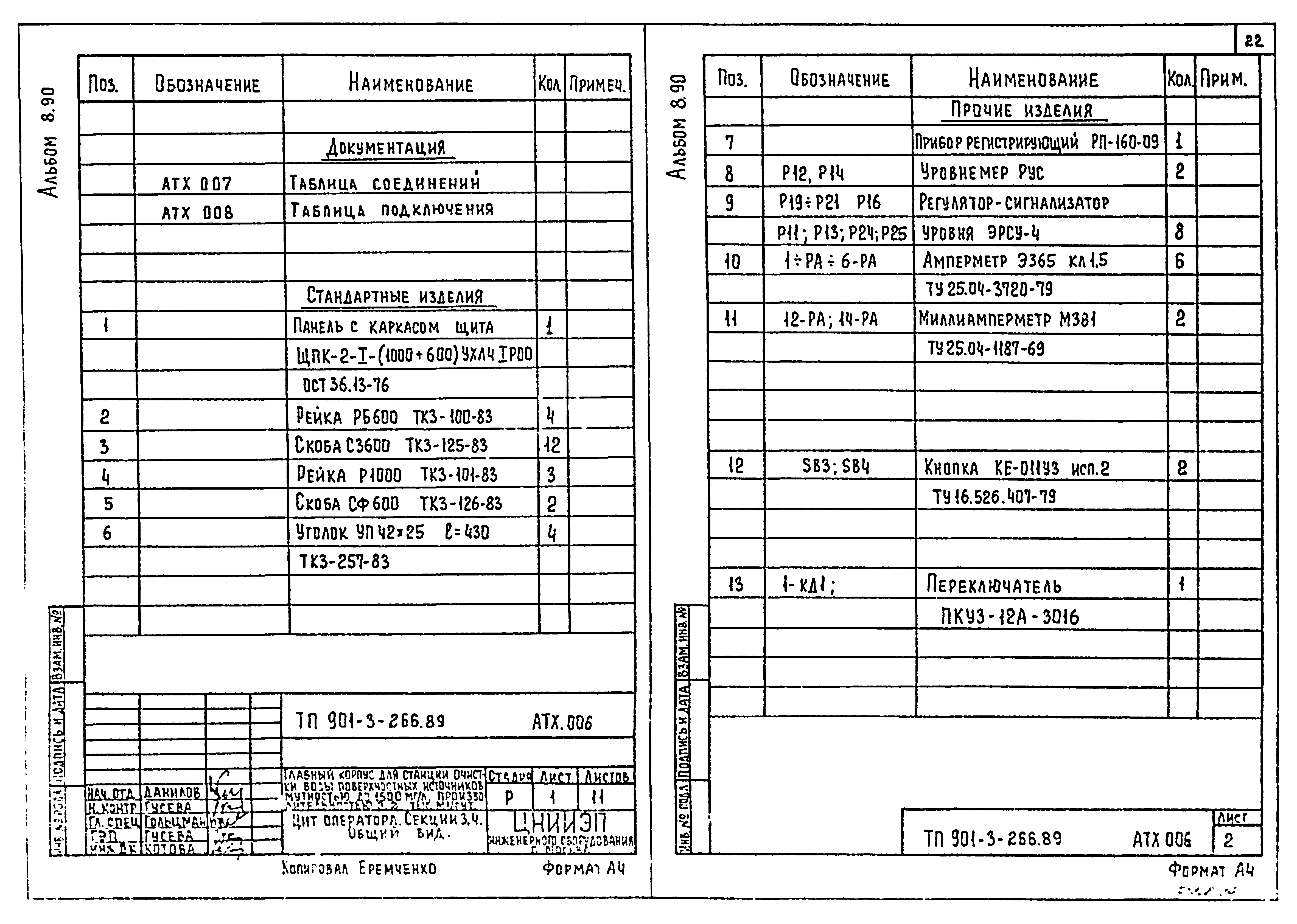 Типовой проект 901-3-266.89