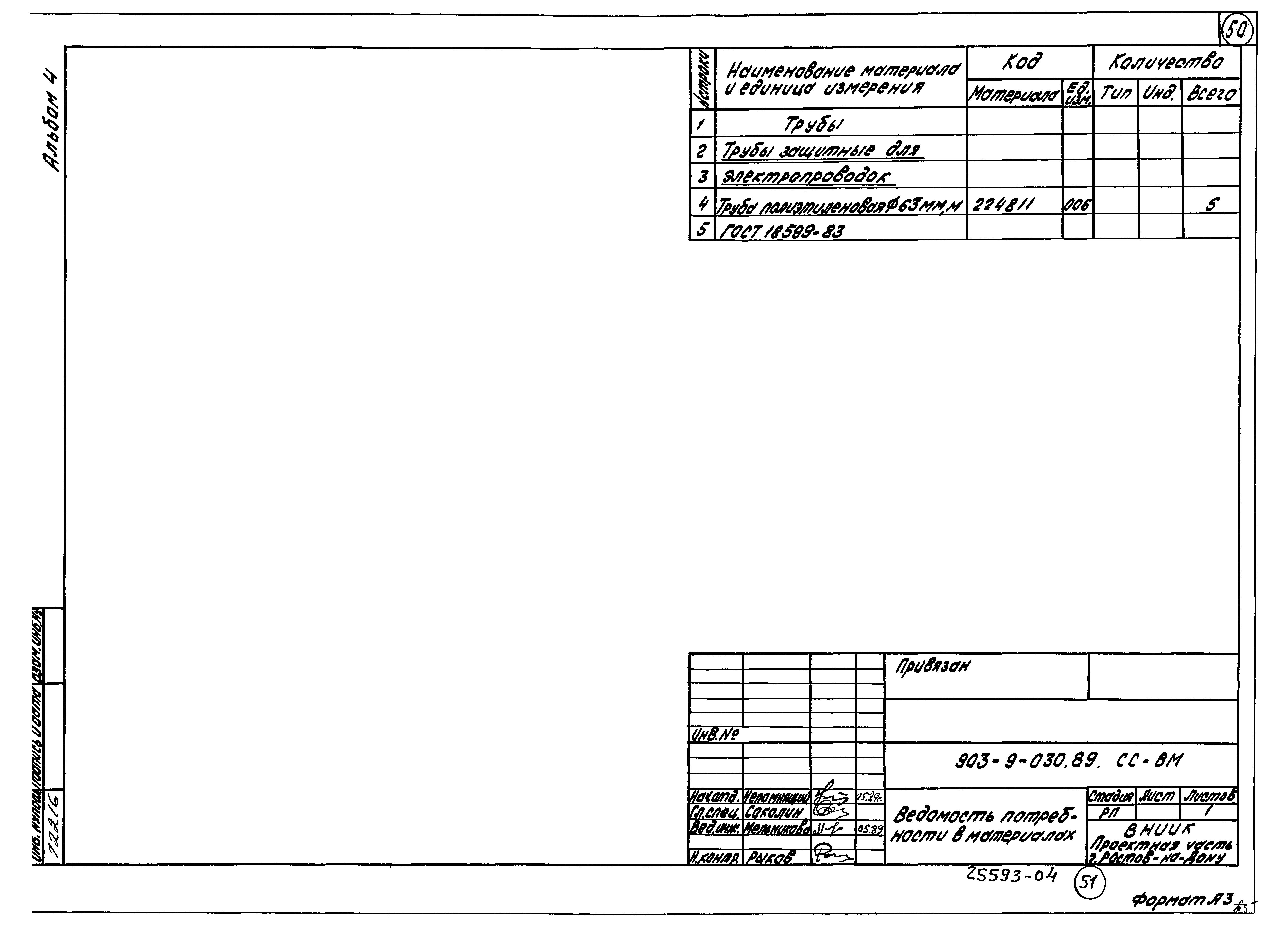 Типовые проектные решения 903-9-030.89