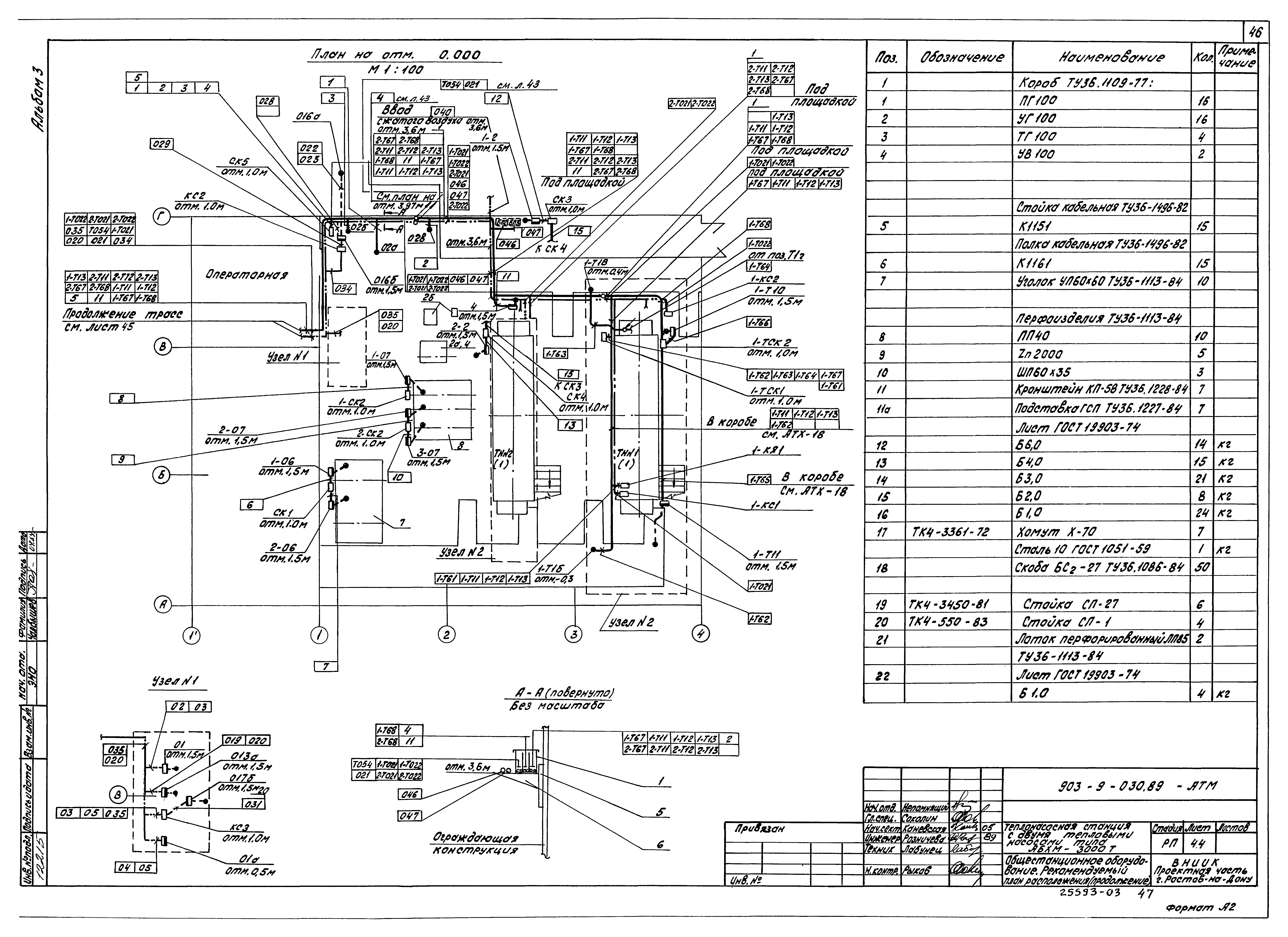 Типовые проектные решения 903-9-030.89