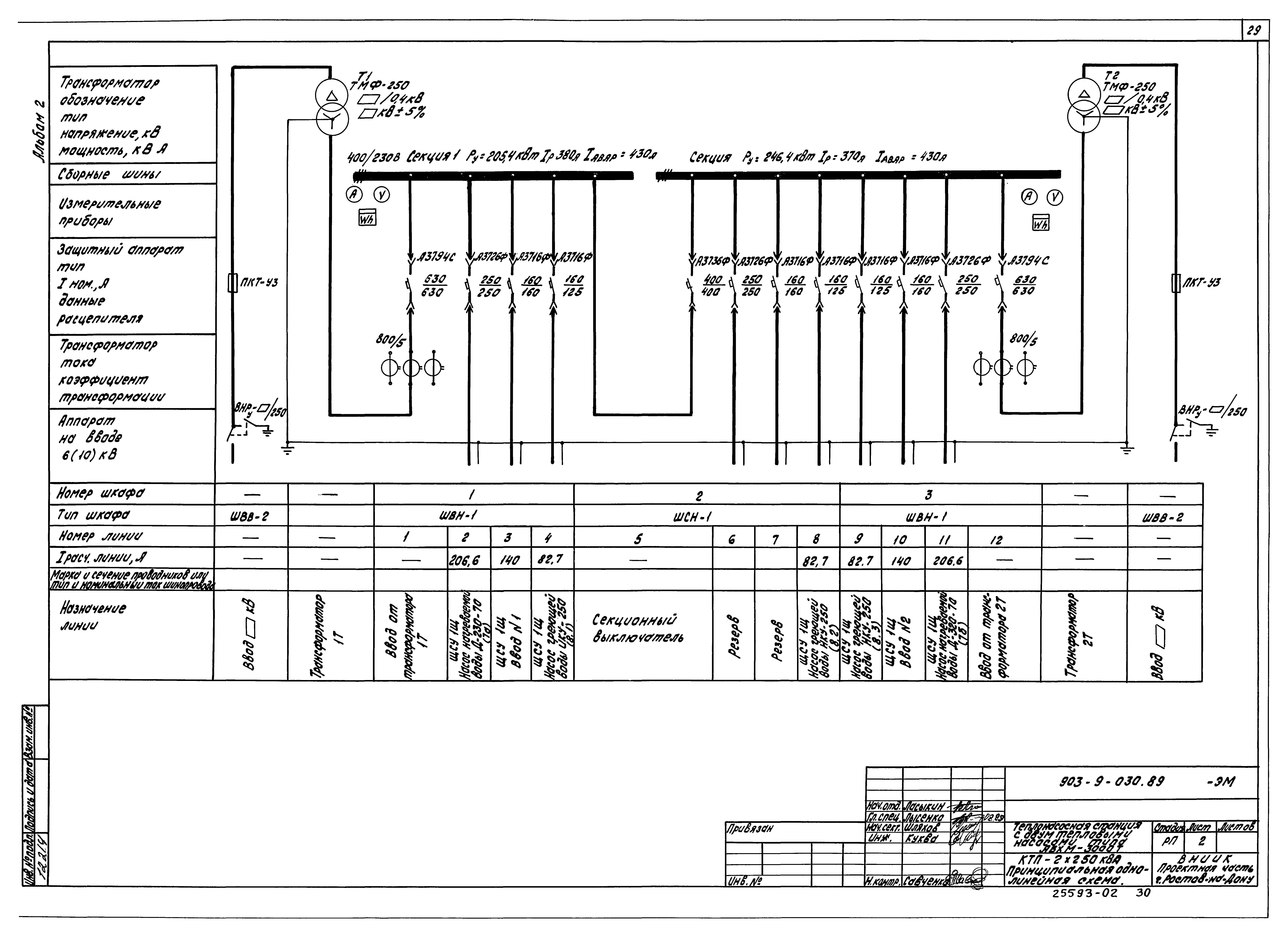 Типовые проектные решения 903-9-030.89
