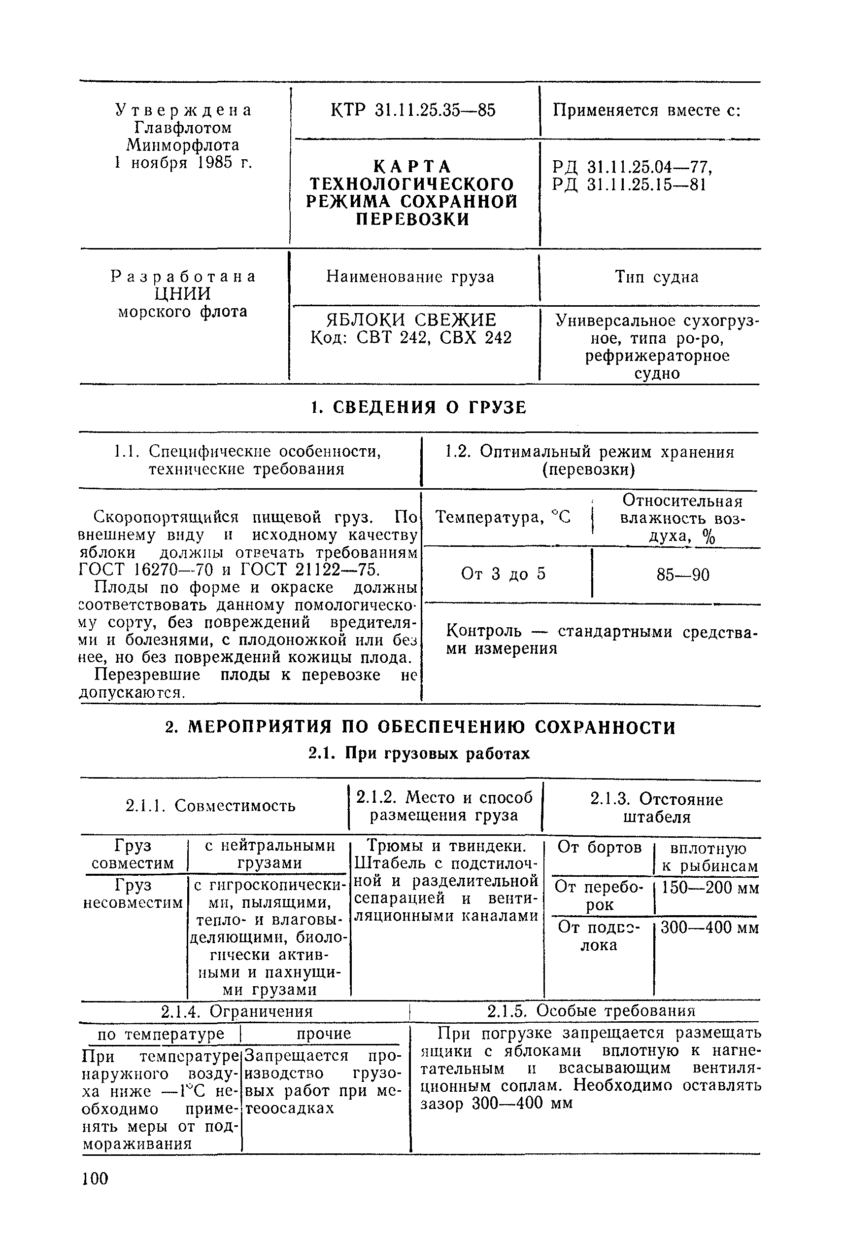 КТР 31.11.25.35-85