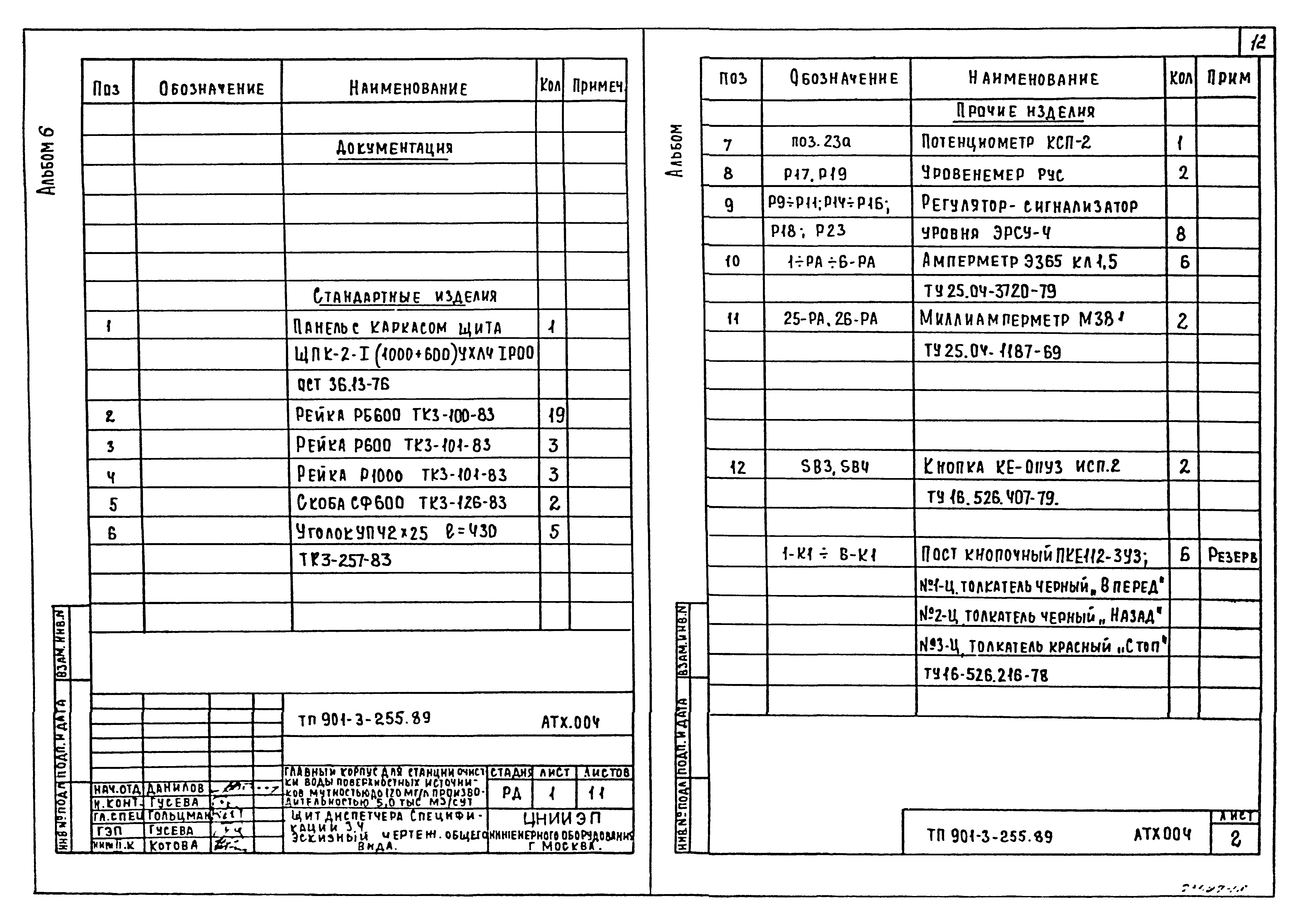 Типовой проект 901-3-255.89