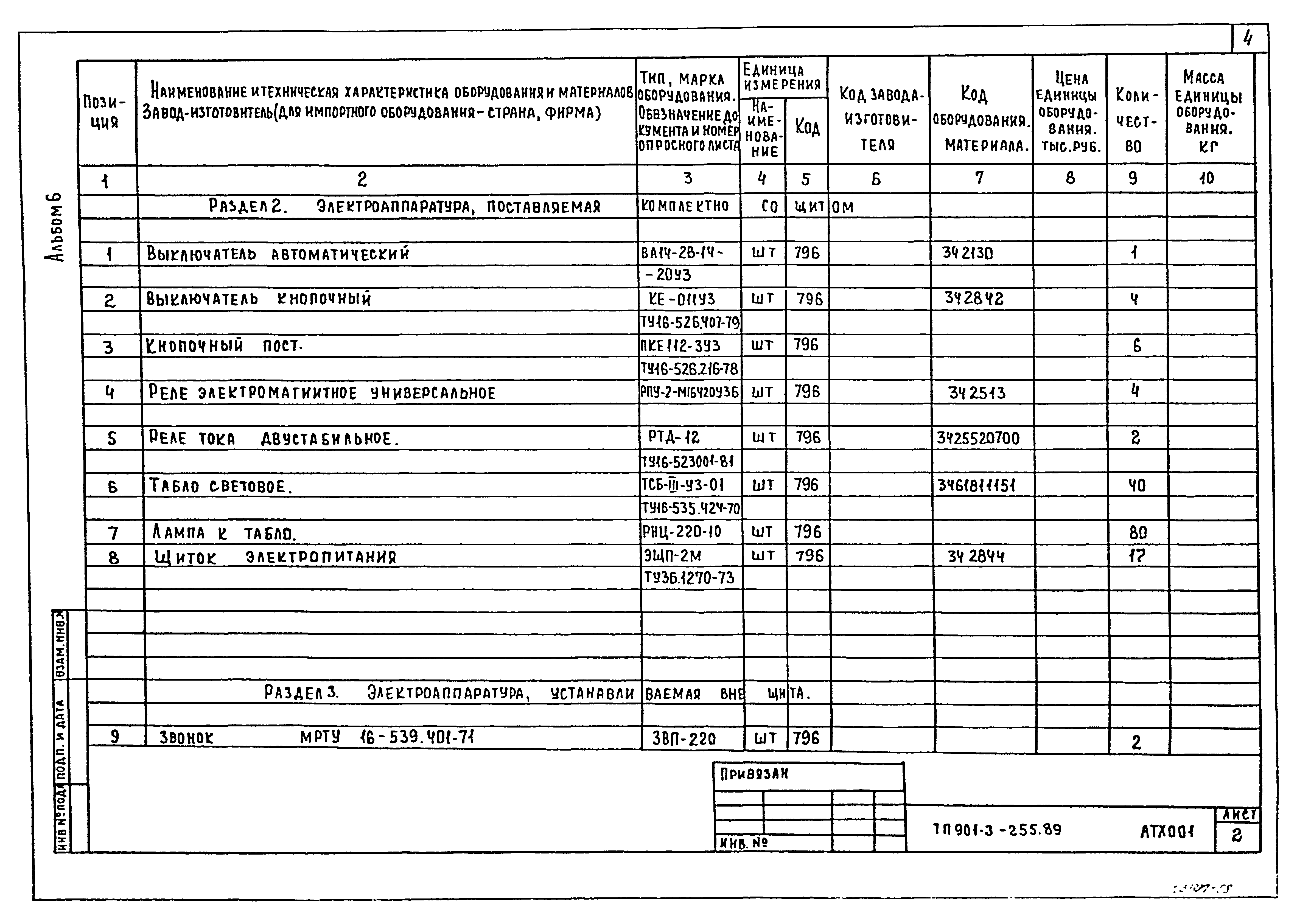 Типовой проект 901-3-255.89