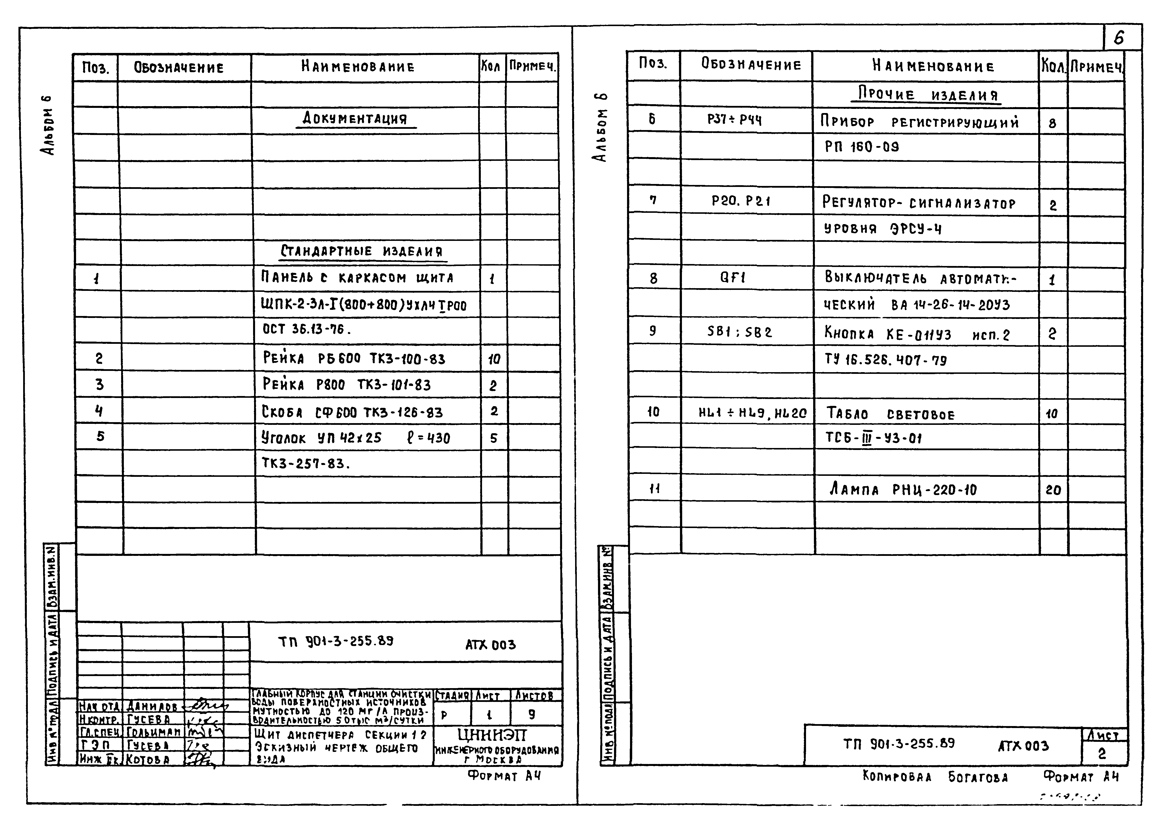 Типовой проект 901-3-255.89