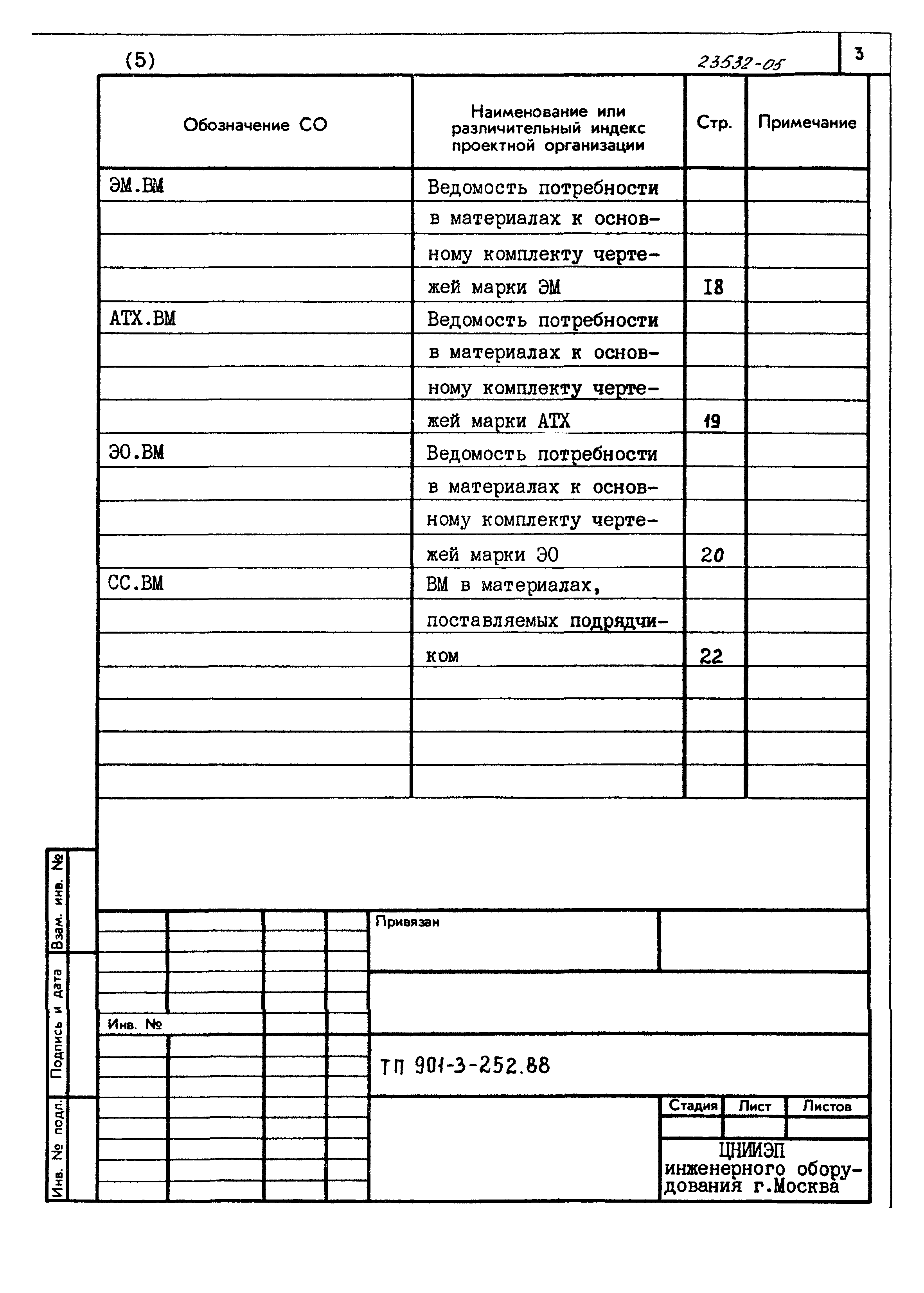 Типовой проект 901-3-252.88