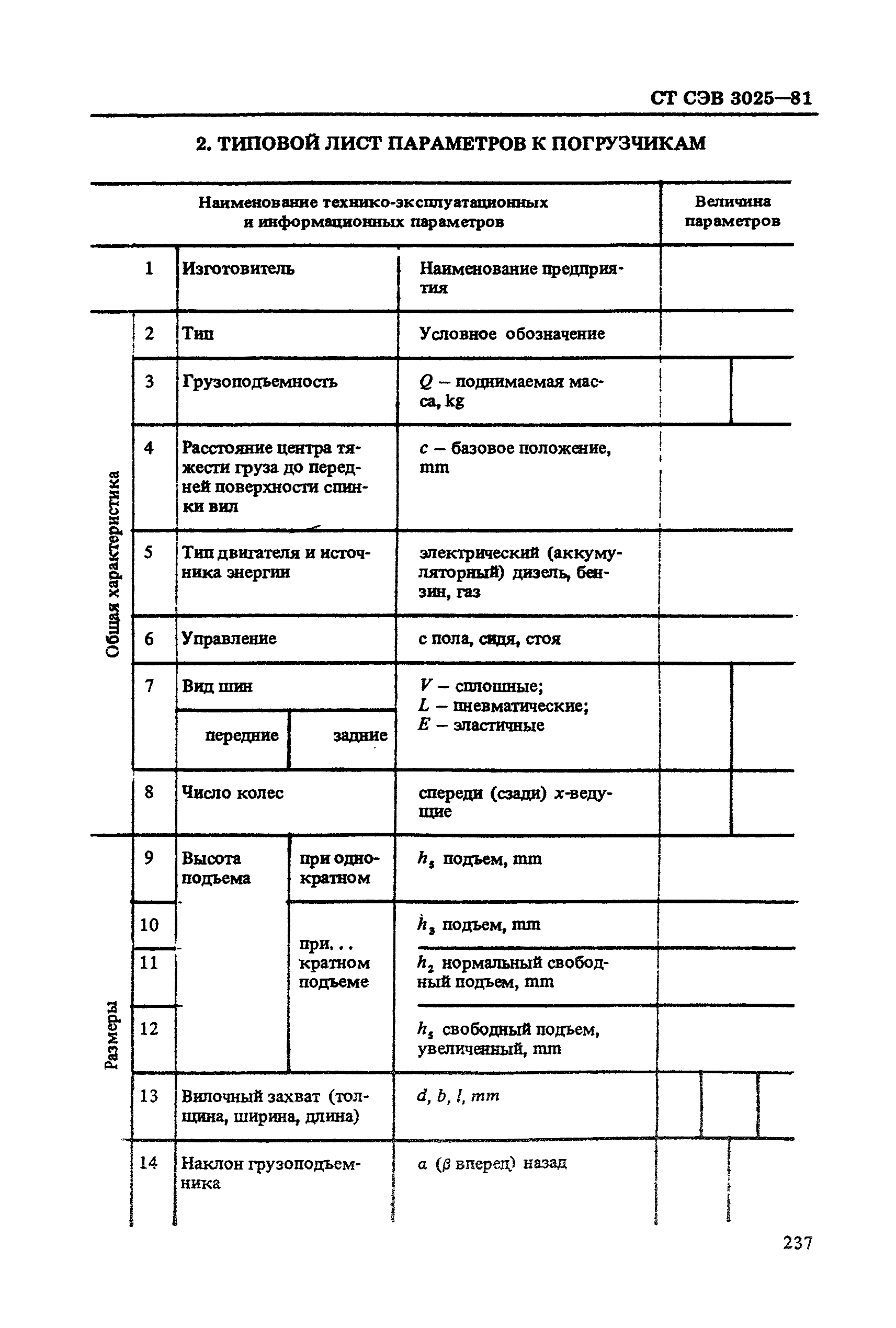 СТ СЭВ 3025-81