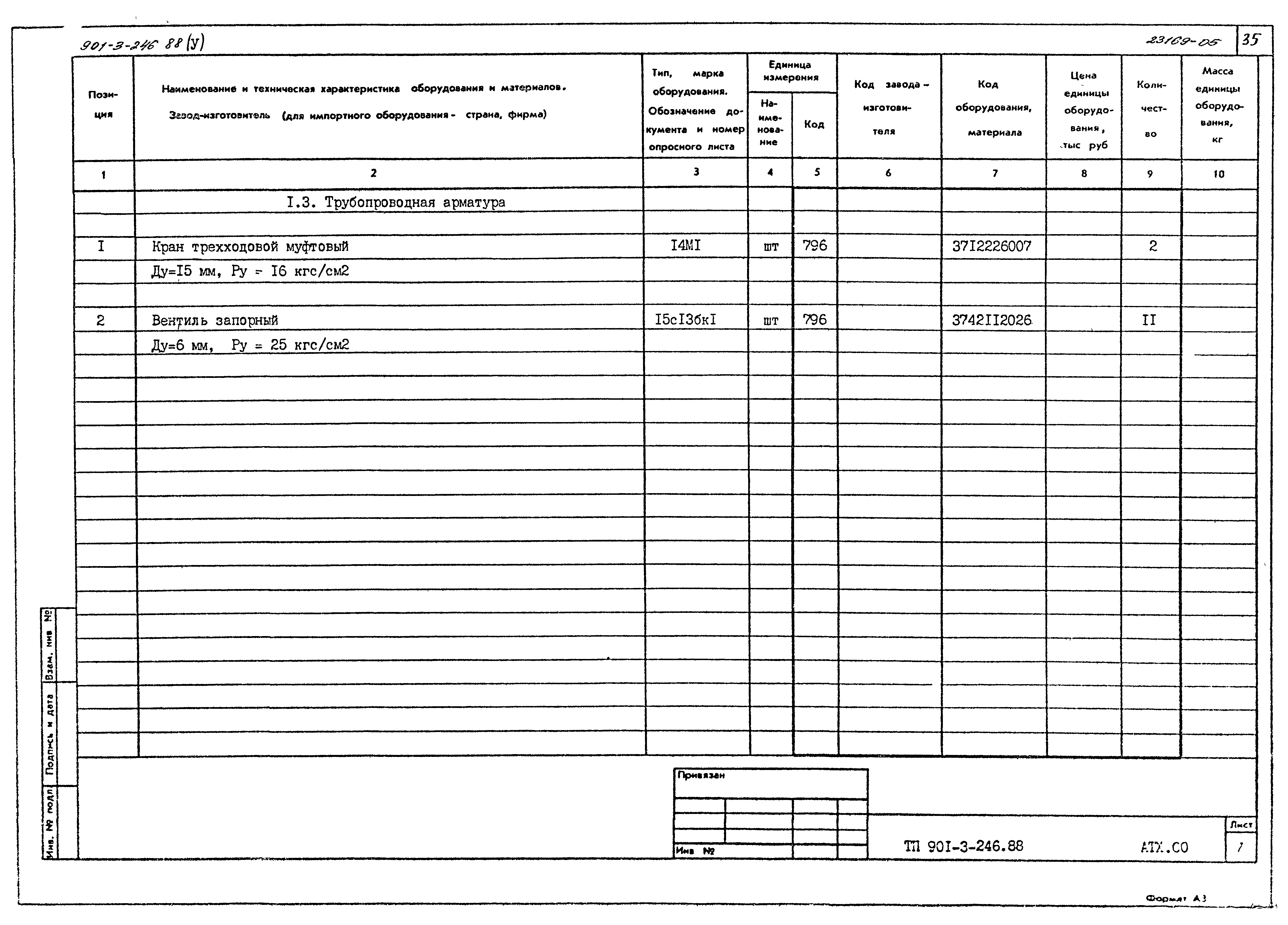 Типовой проект 901-3-246.88