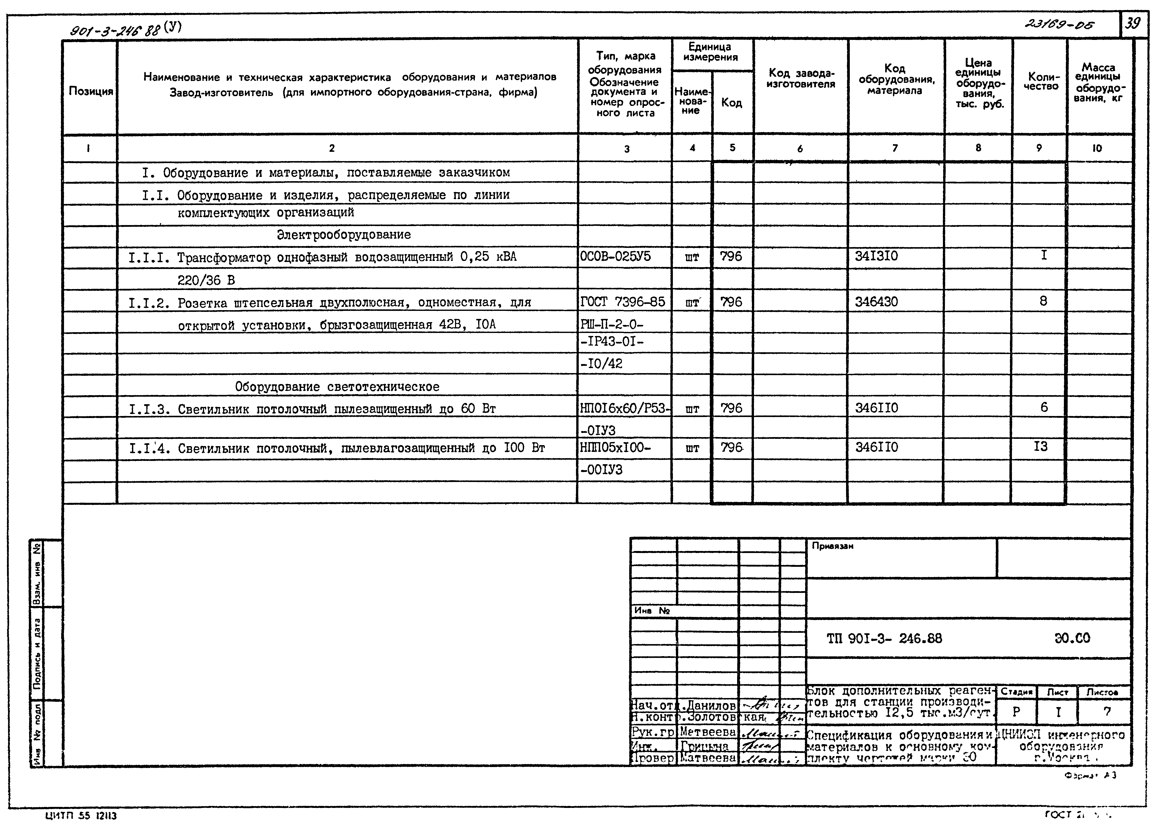 Типовой проект 901-3-246.88