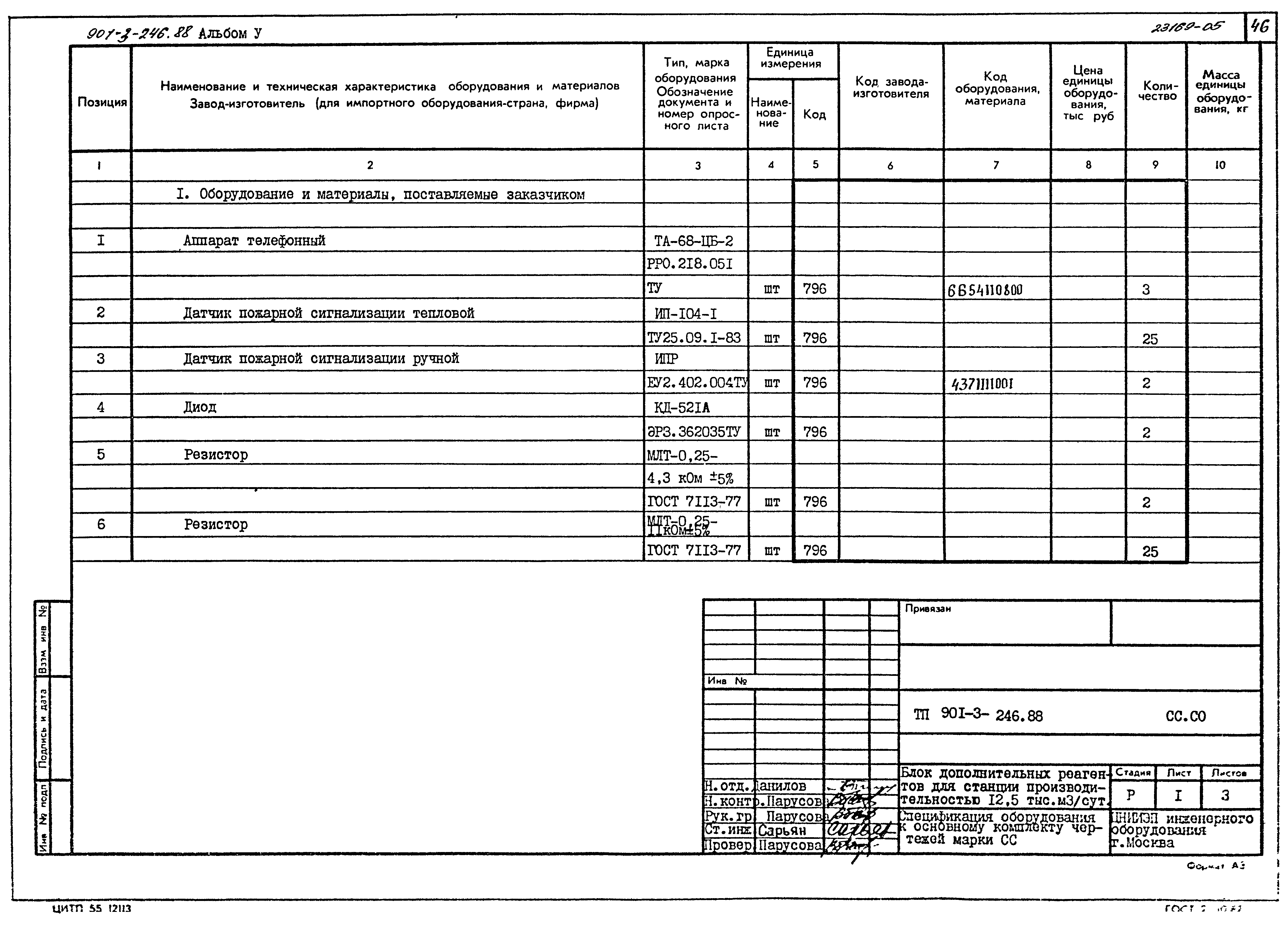 Типовой проект 901-3-246.88