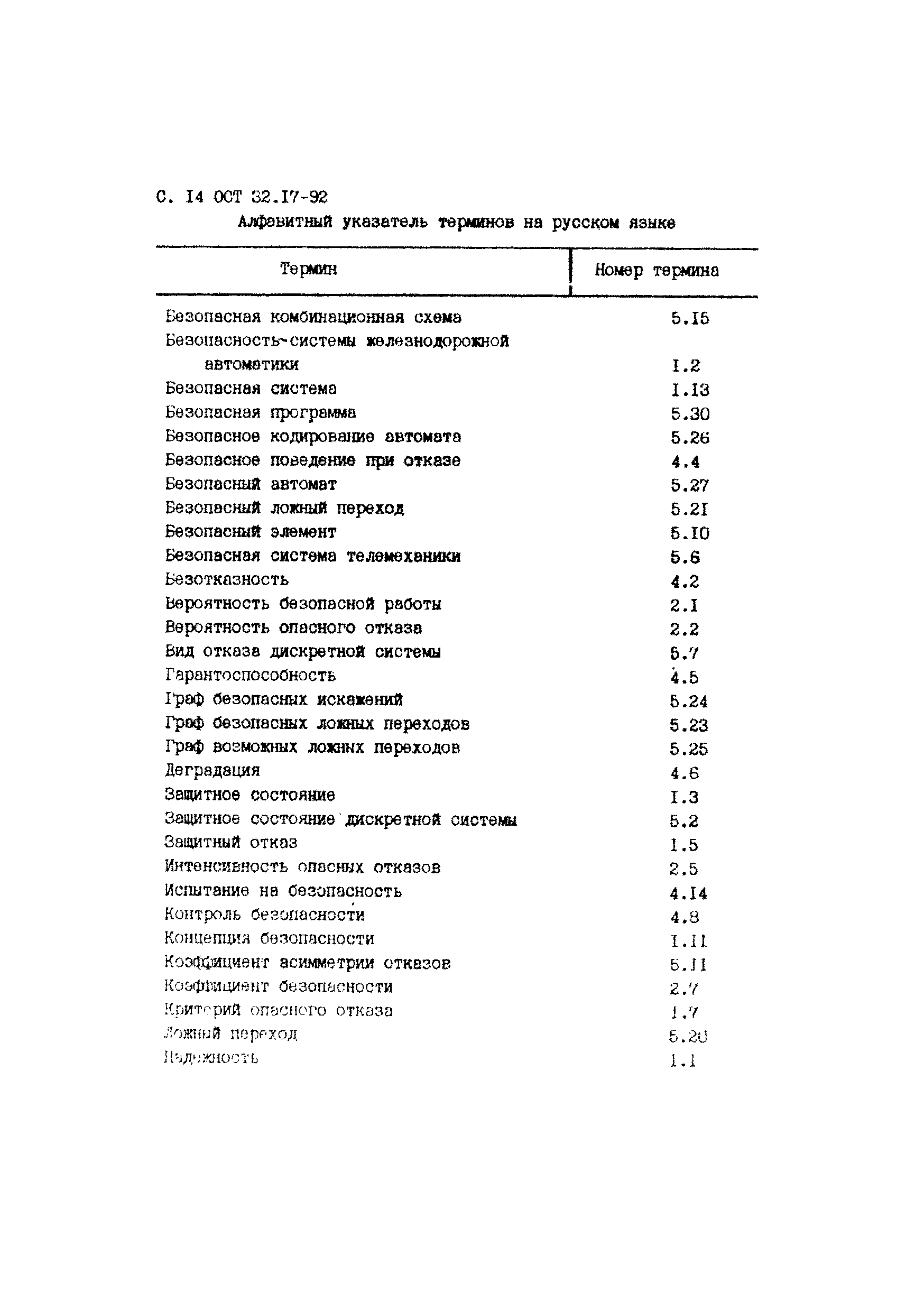 ОСТ 32.17-92