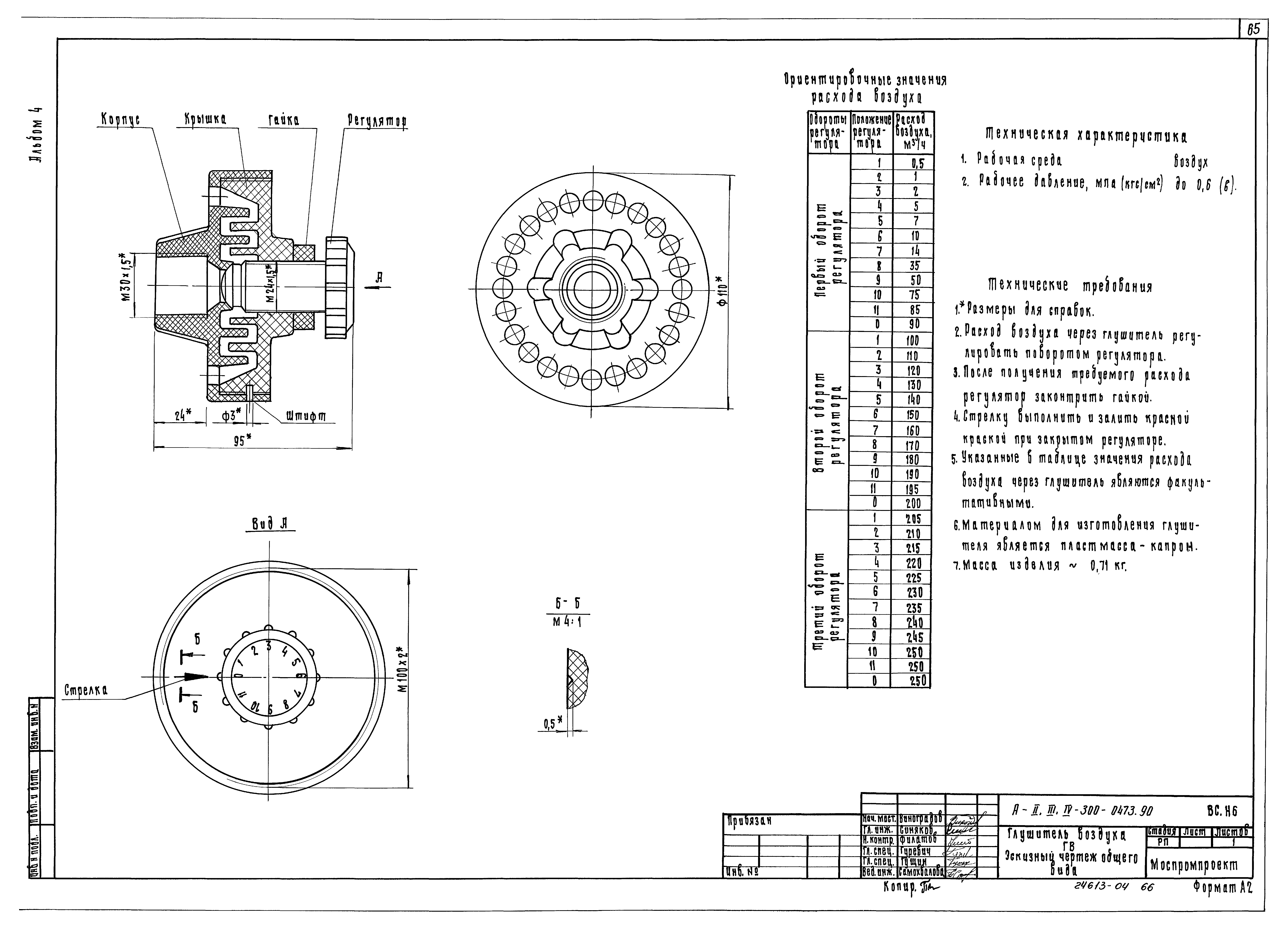 Типовые проектные решения А-II,III,IV-300-0473.90