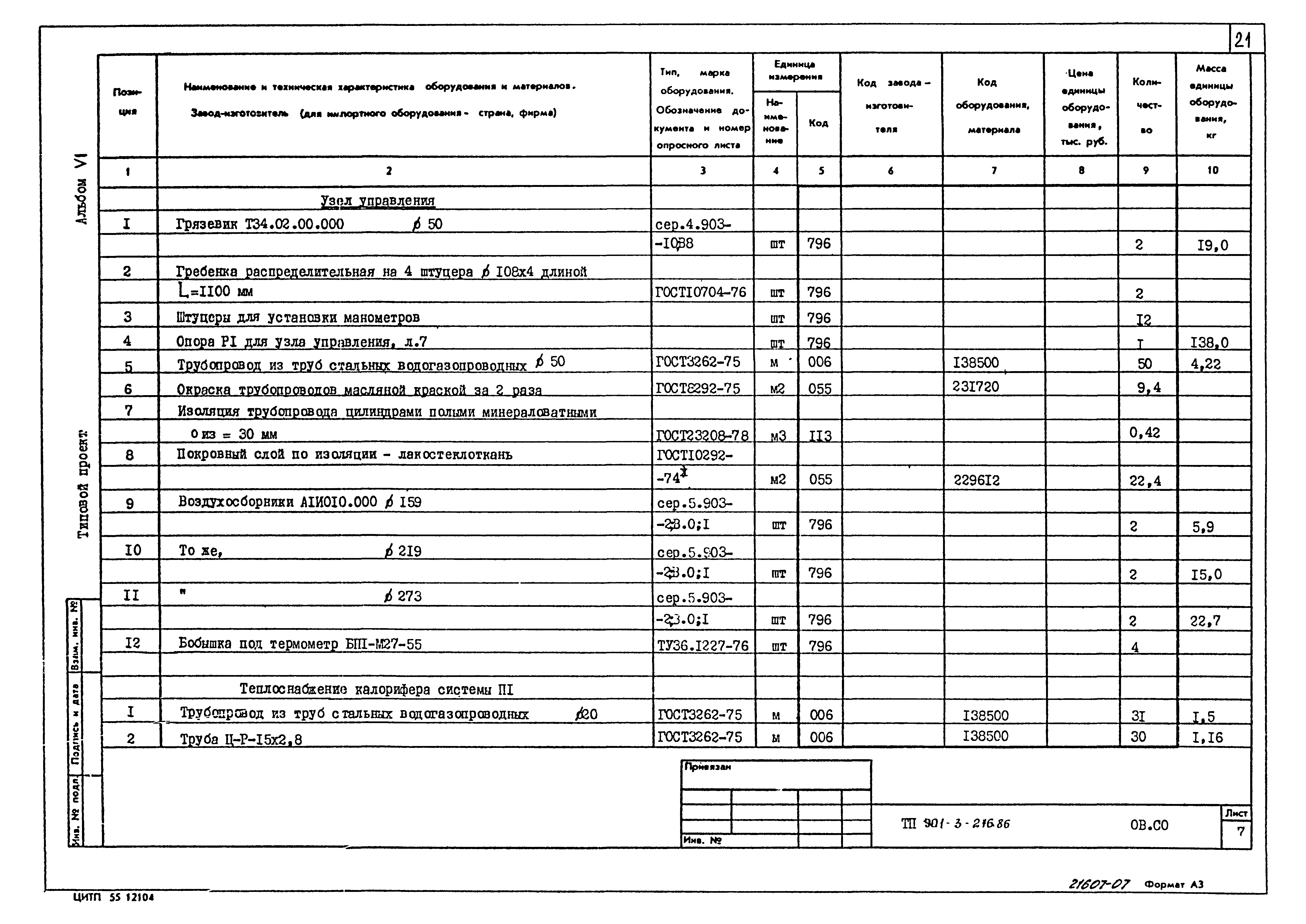 Типовой проект 901-3-216.86