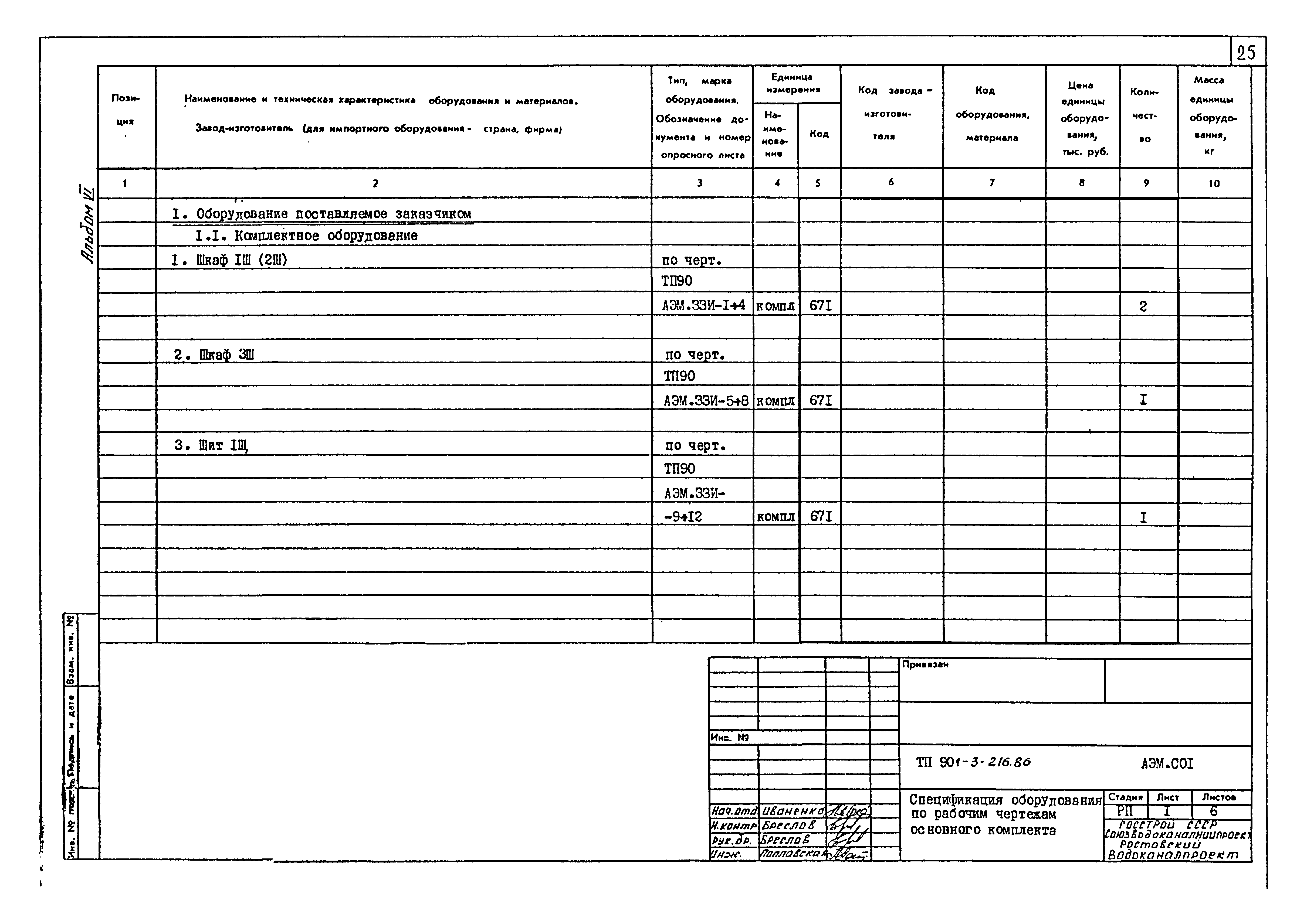 Типовой проект 901-3-216.86