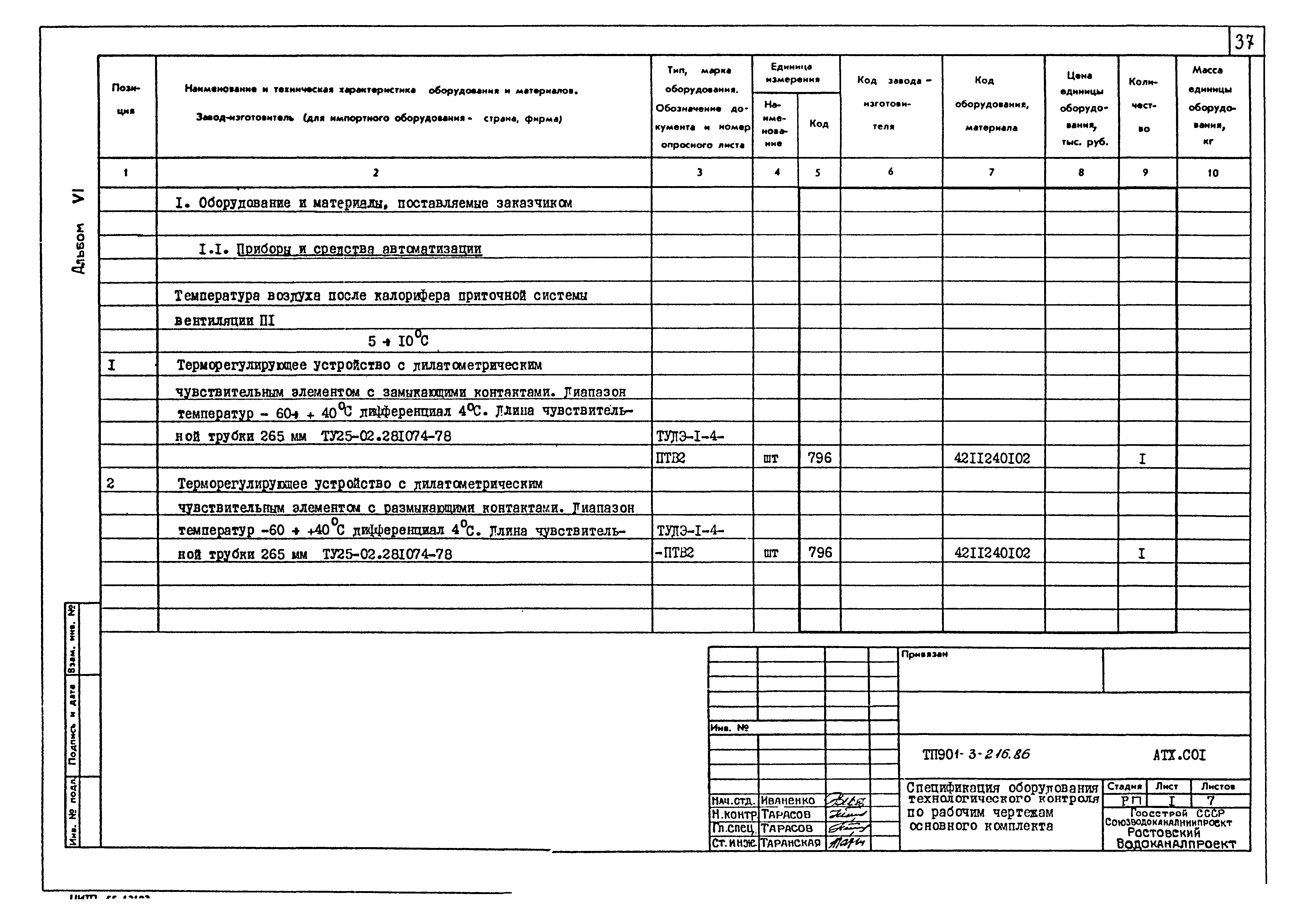 Типовой проект 901-3-216.86