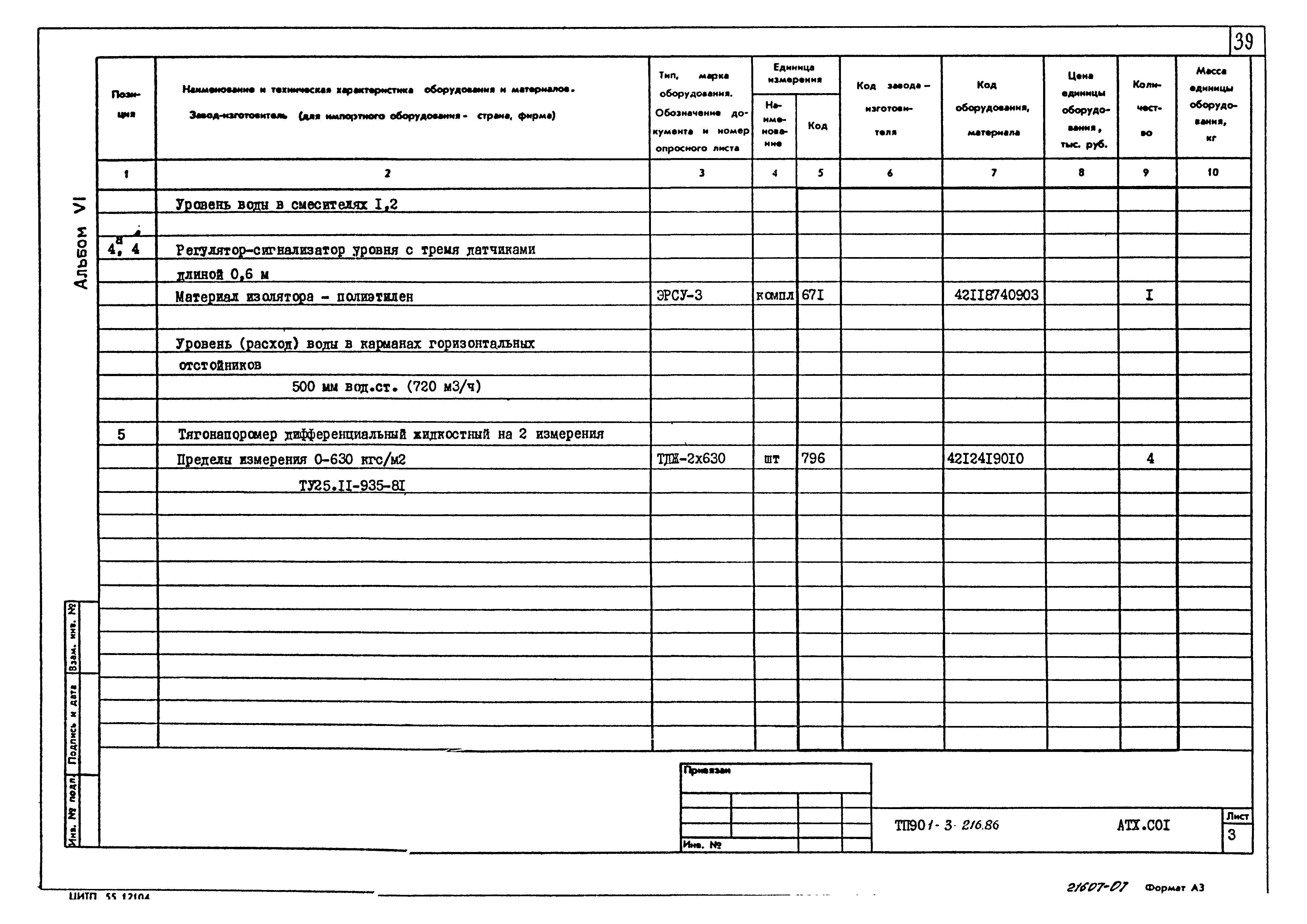 Типовой проект 901-3-216.86