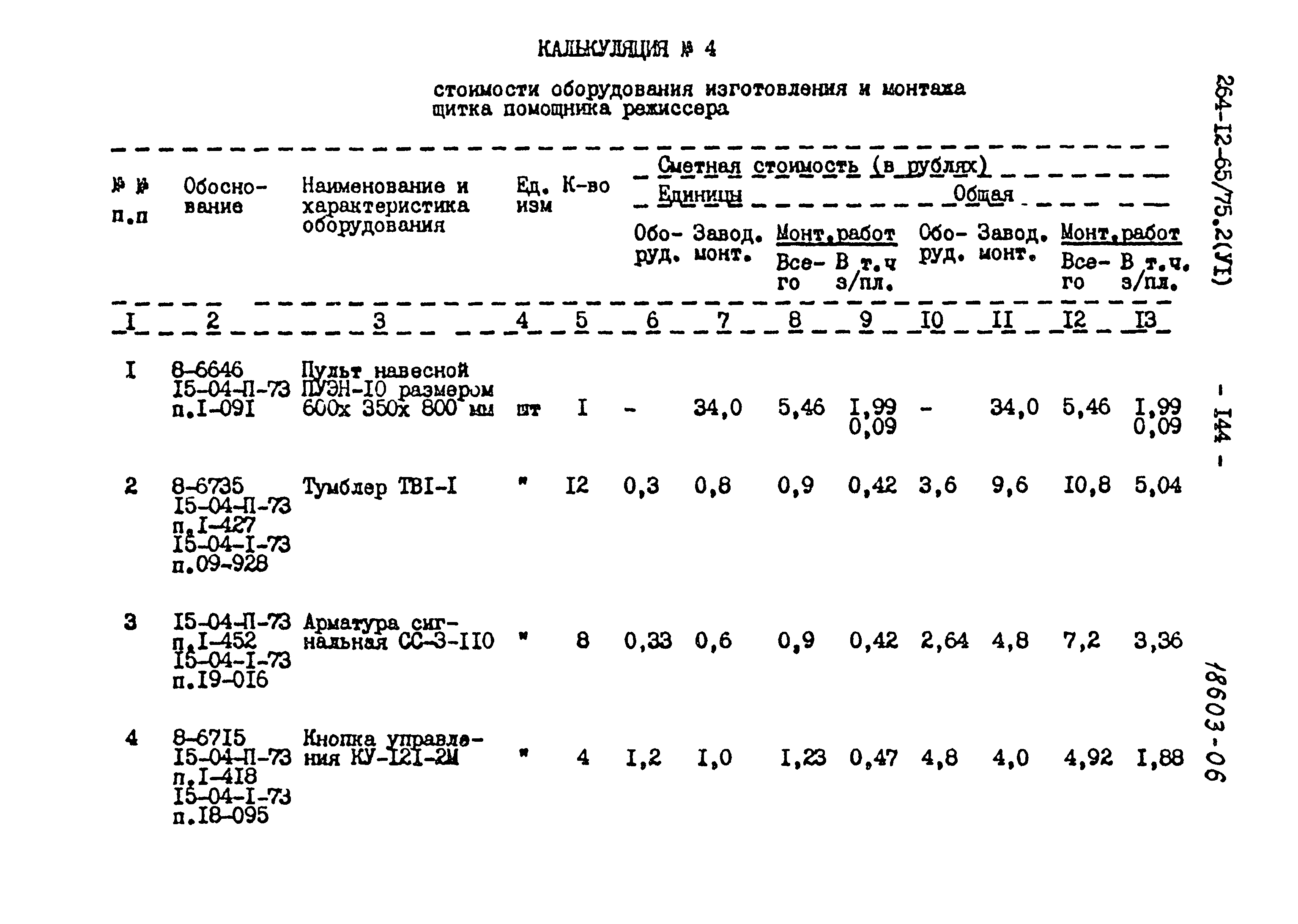 Типовой проект 264-12-65/75.2
