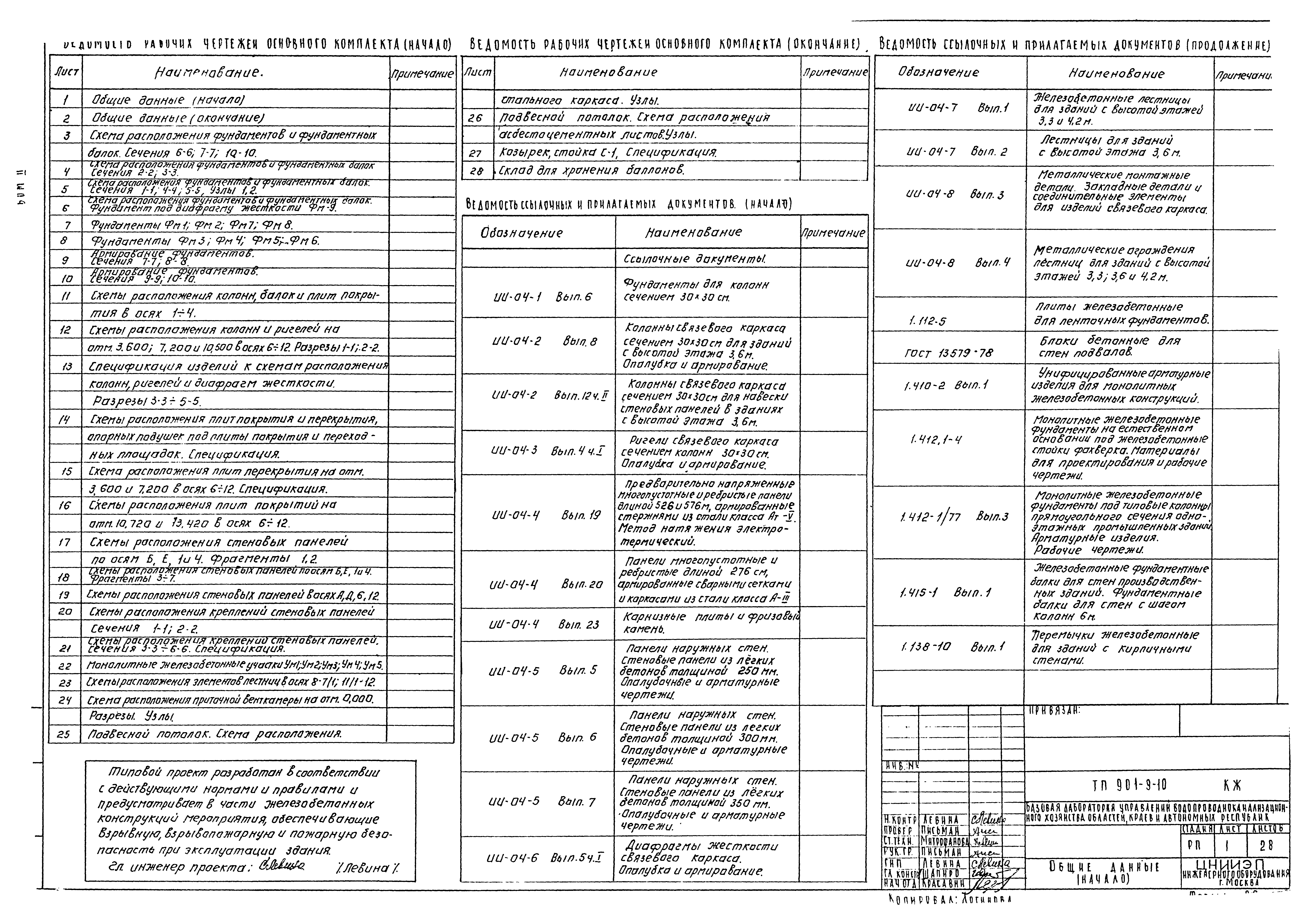 Типовой проект 901-9-10