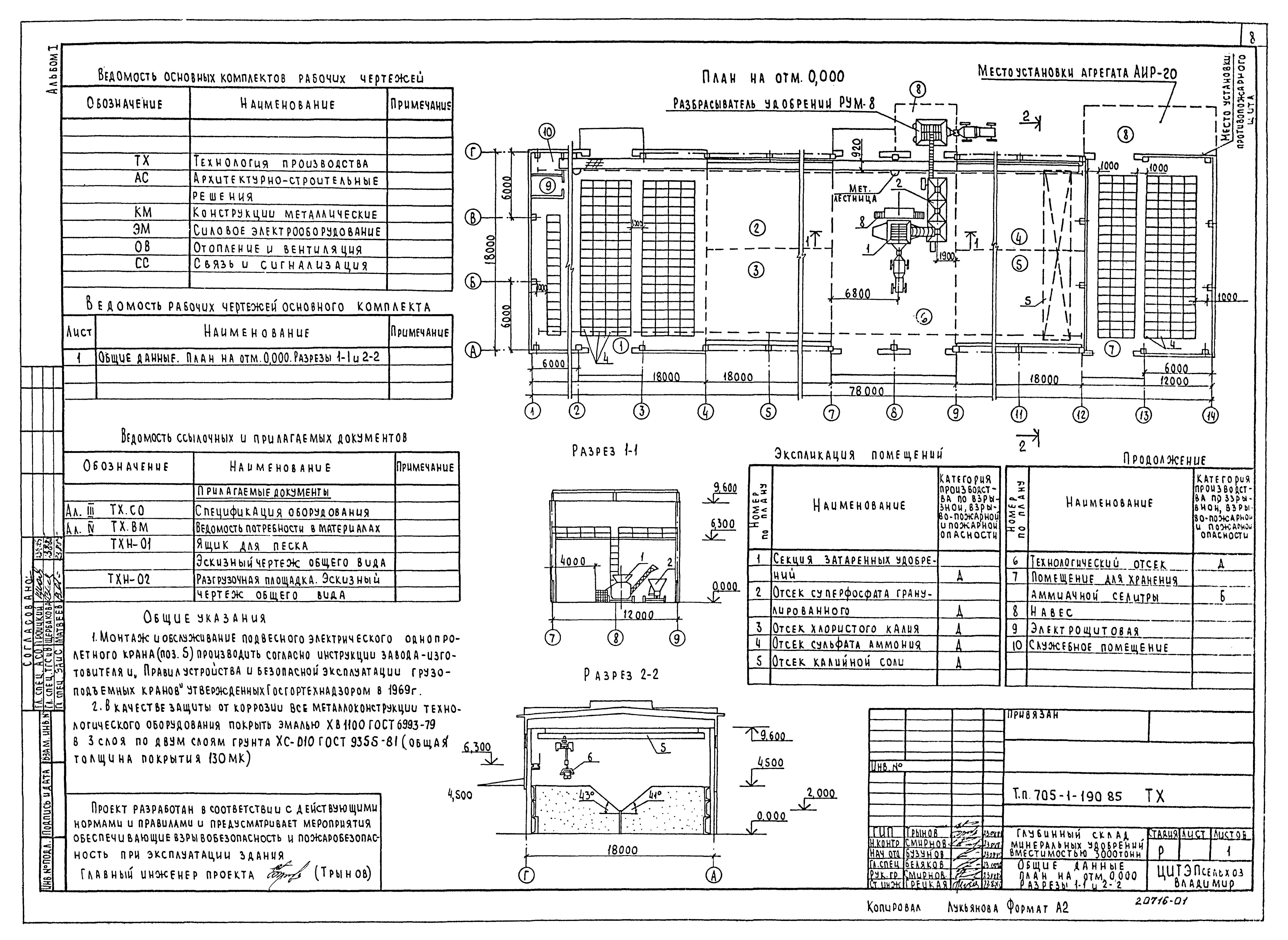 Типовой проект 705-1-190.85