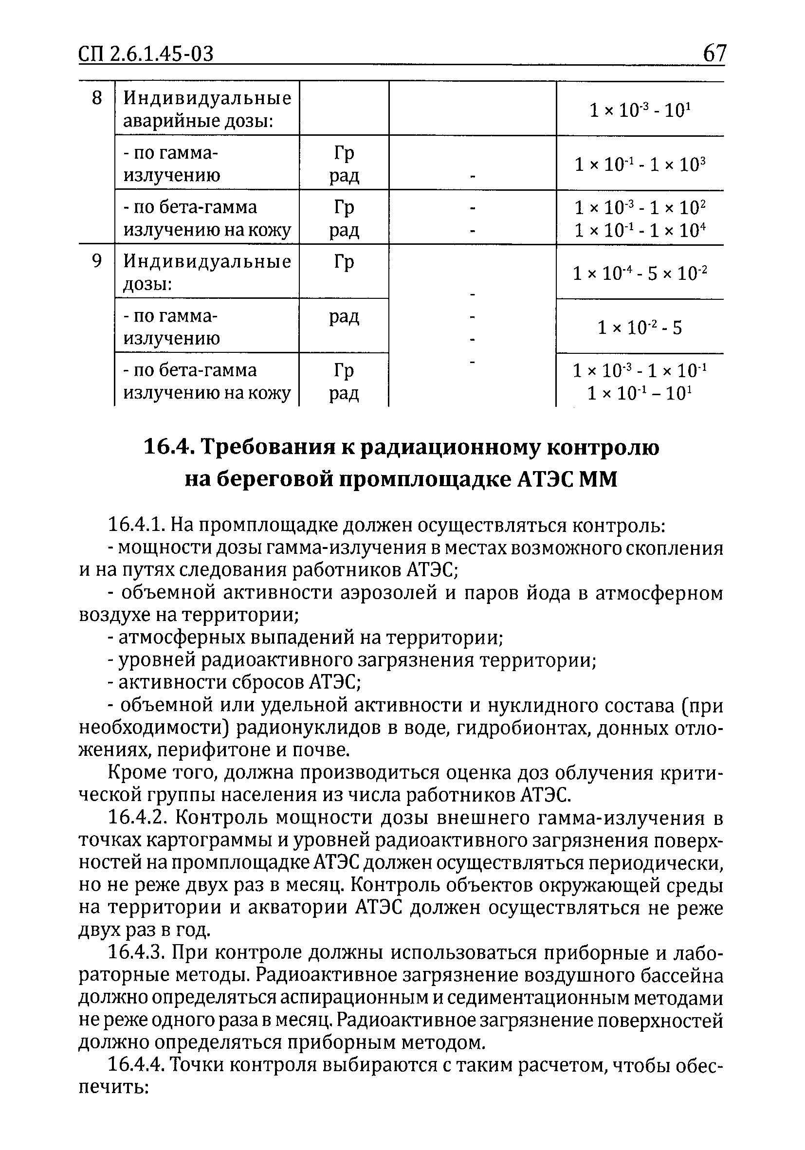 СП 2.6.1.45-03