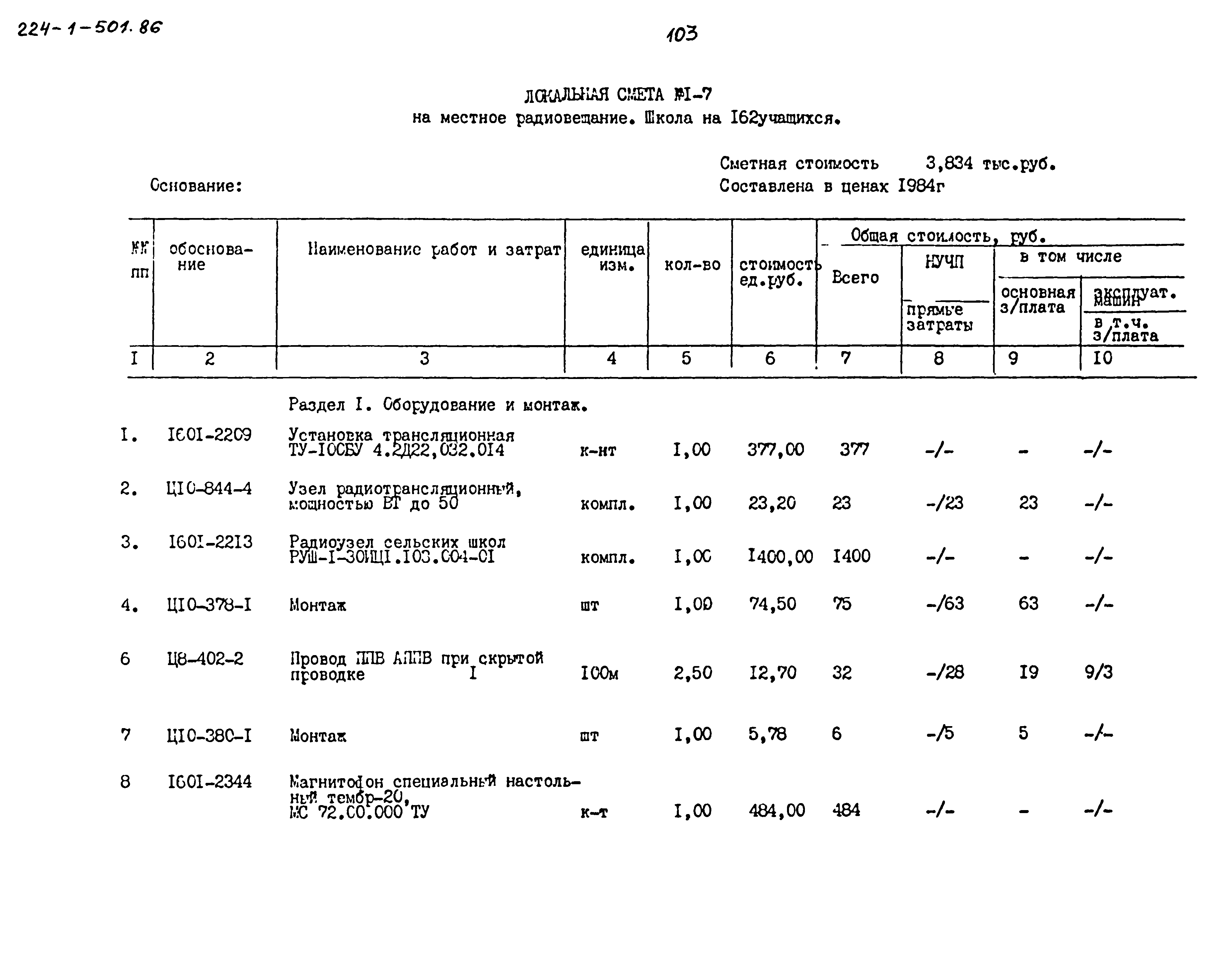 Типовой проект 224-1-501.86