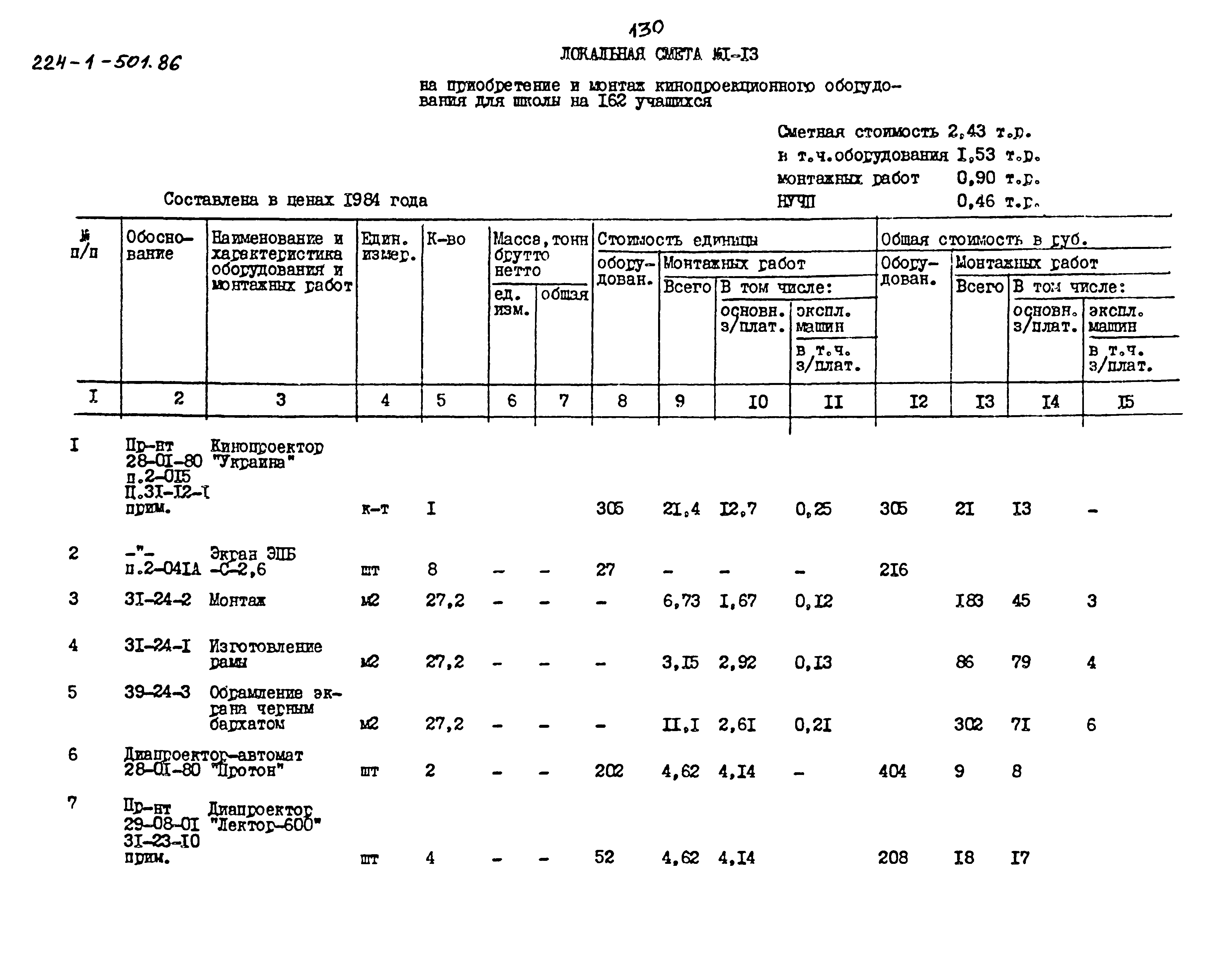 Типовой проект 224-1-501.86