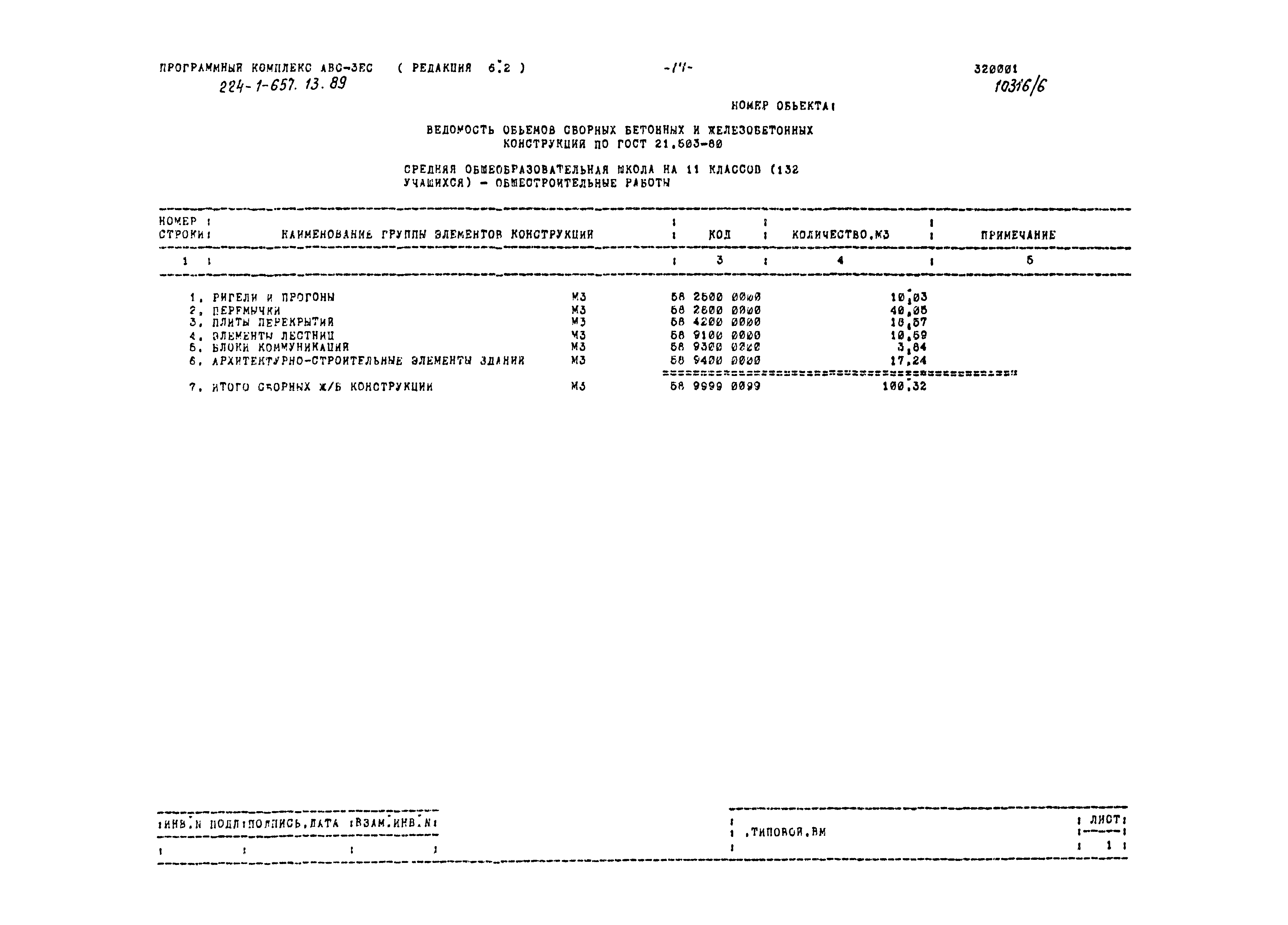 Типовой проект 224-1-657.13.89
