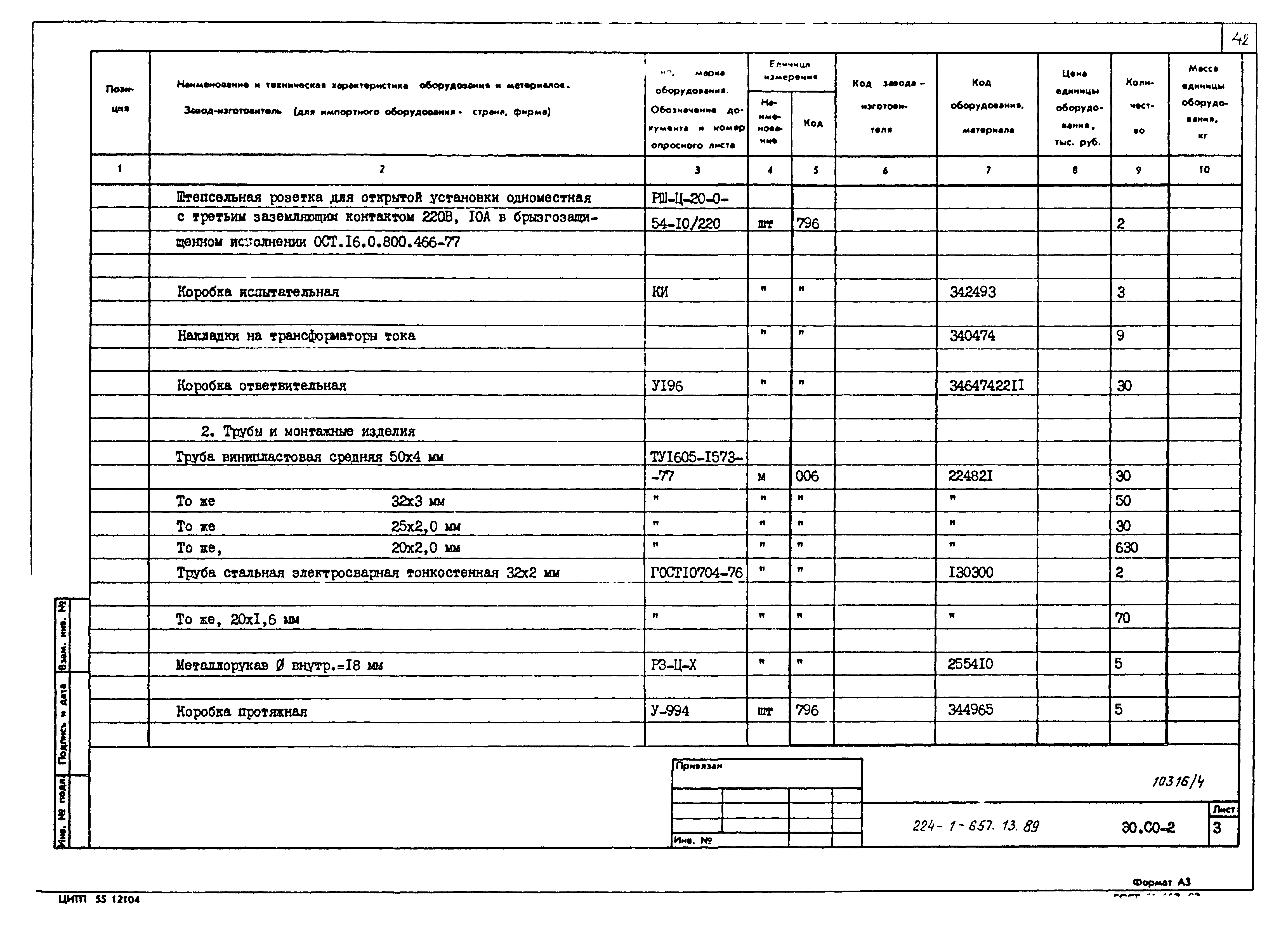 Типовой проект 224-1-657.13.89
