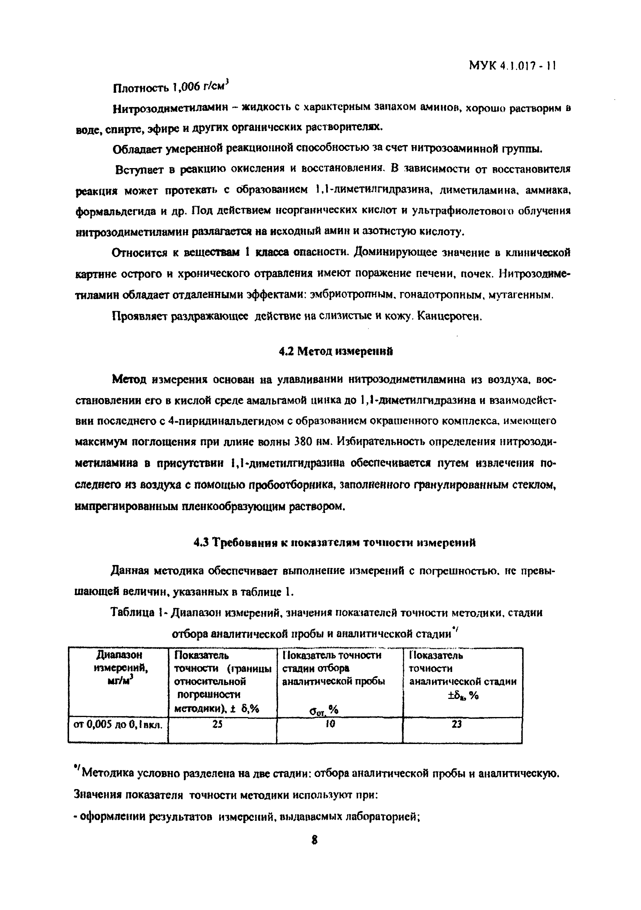 МУК 4.1.017-11