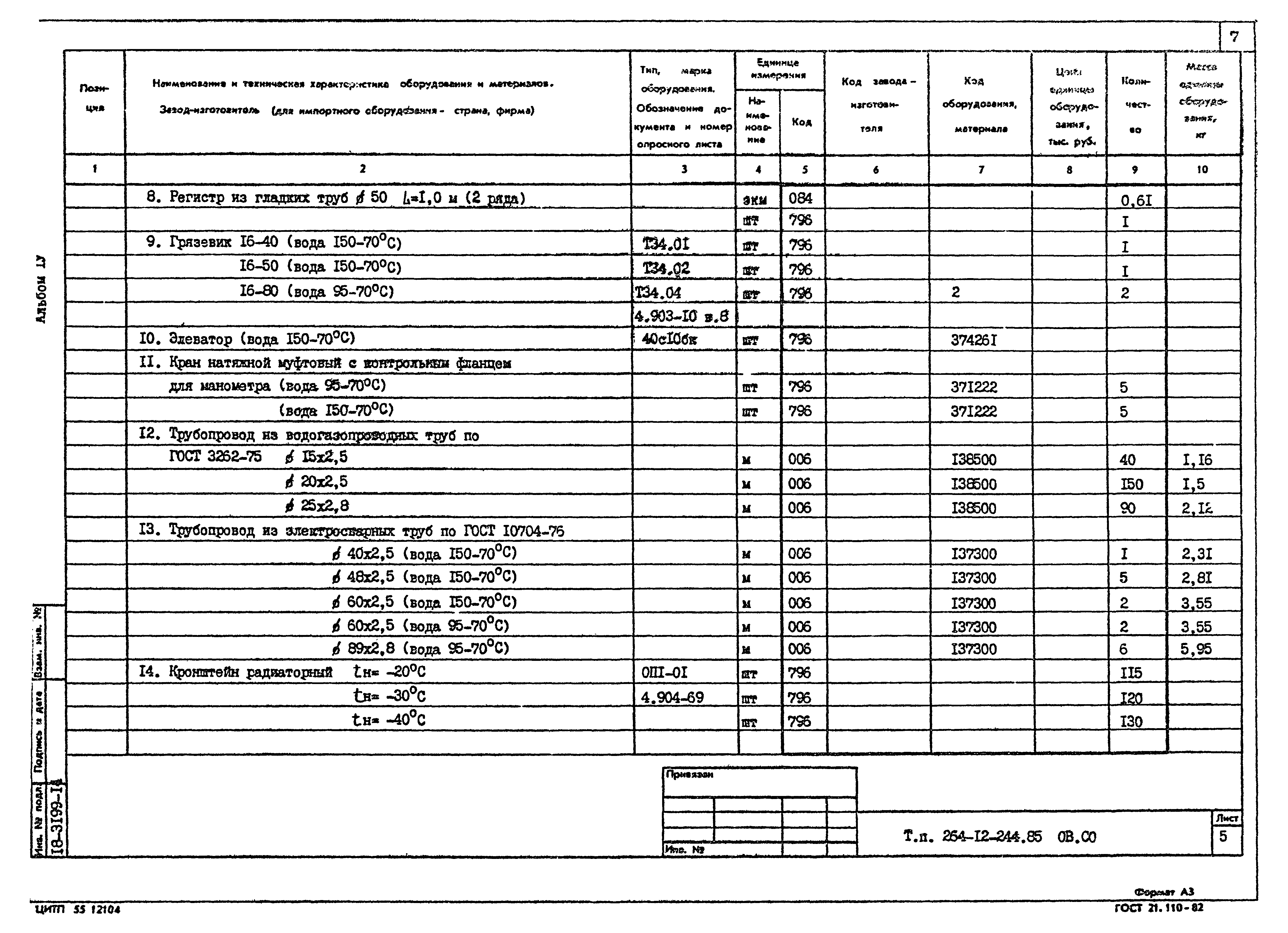Типовой проект 264-12-244.85