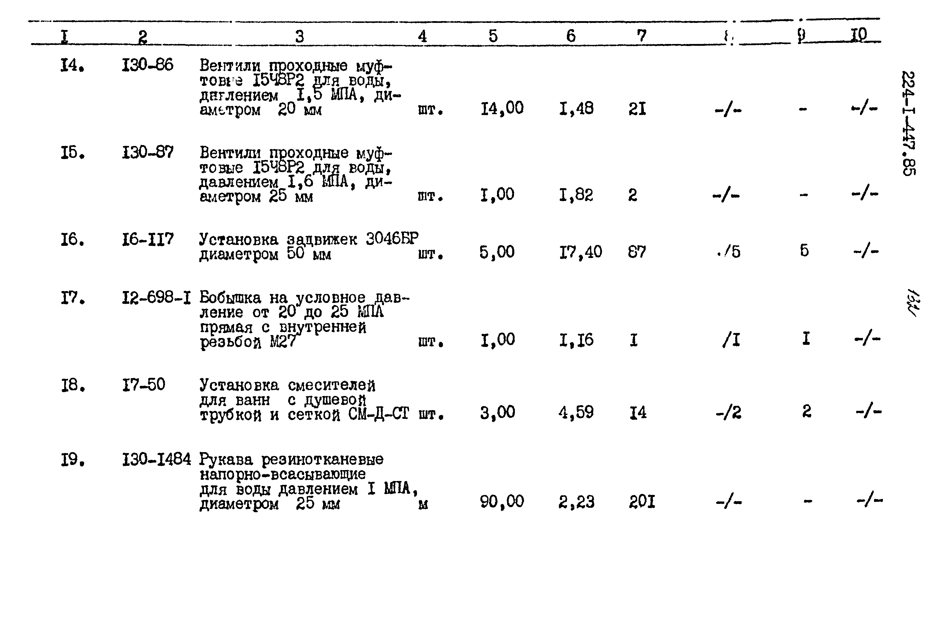 Типовой проект 224-1-447.85