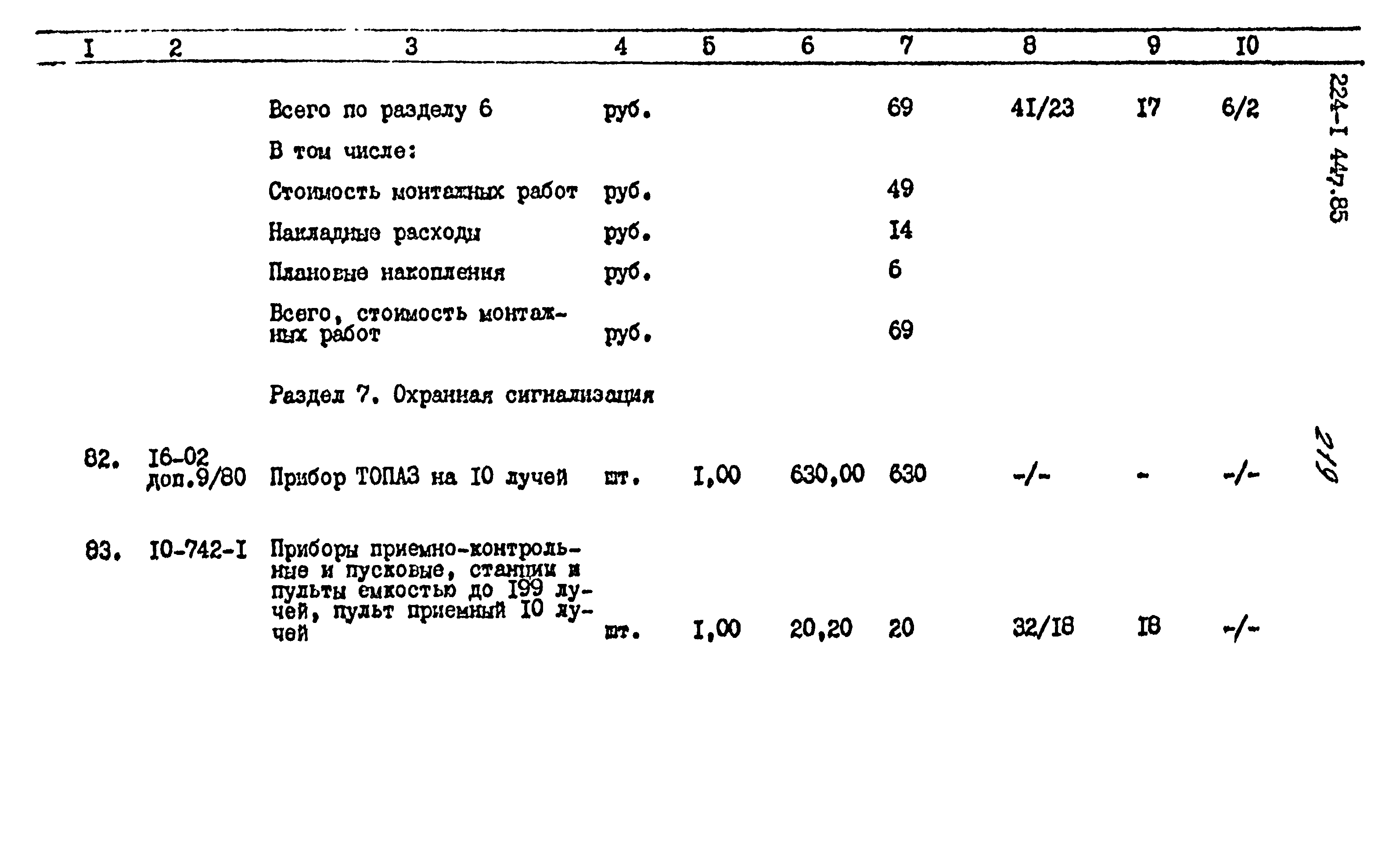 Типовой проект 224-1-447.85