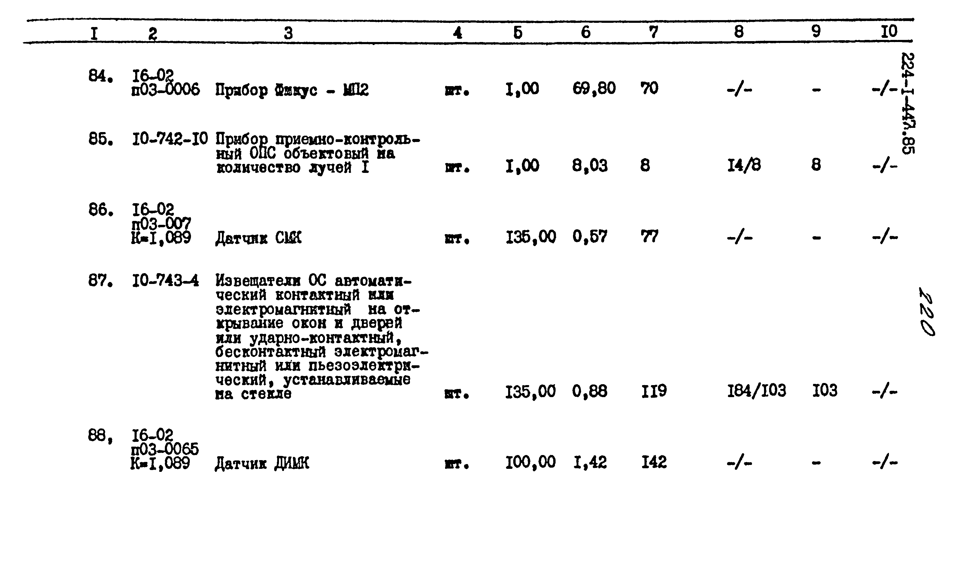 Типовой проект 224-1-447.85