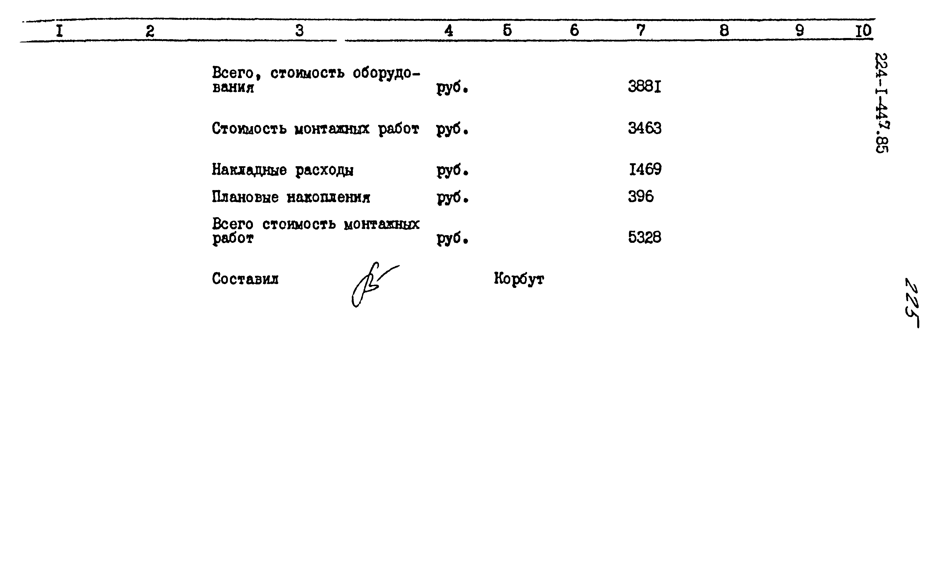 Типовой проект 224-1-447.85
