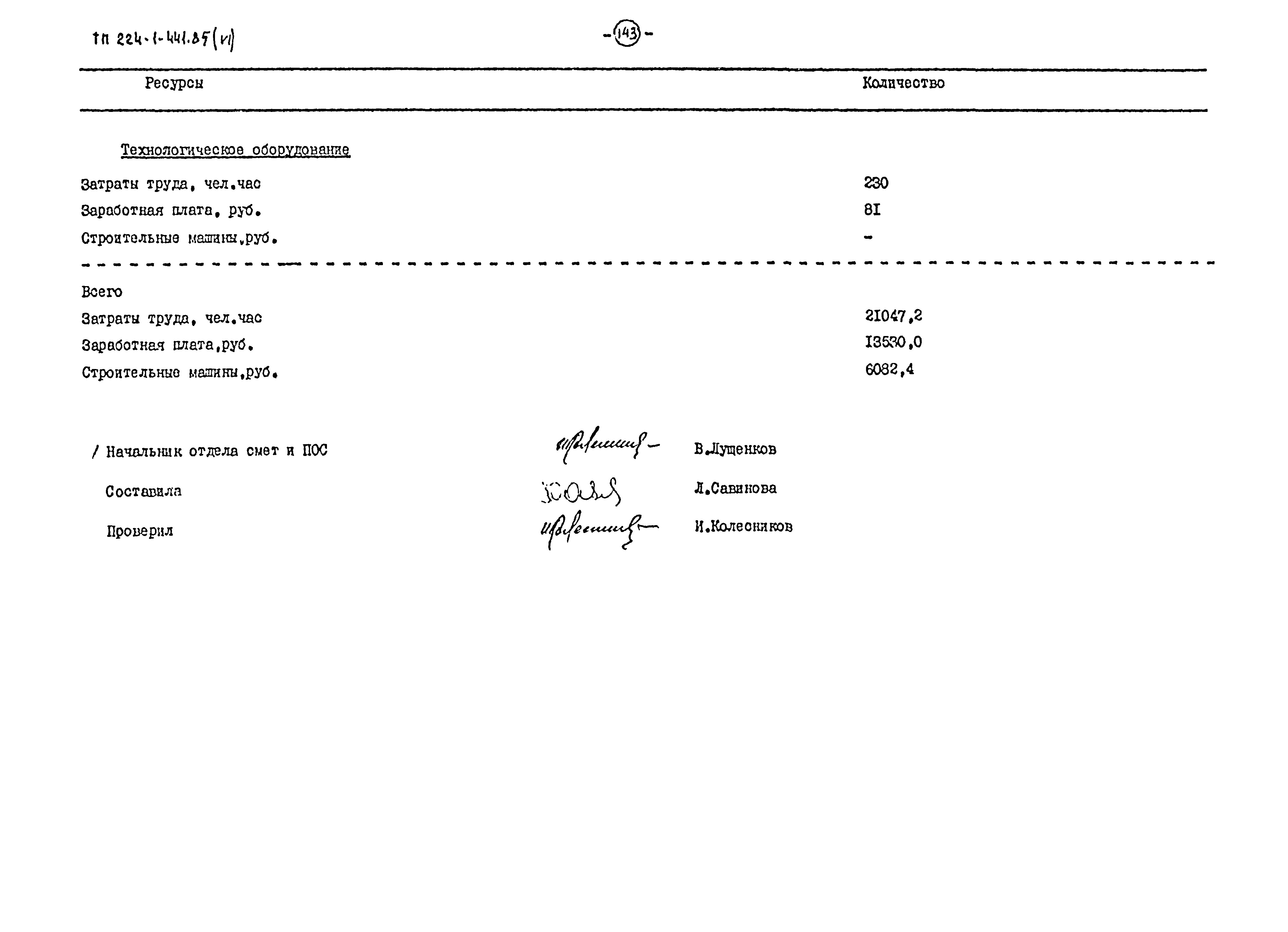 Типовой проект 224-1-441.85