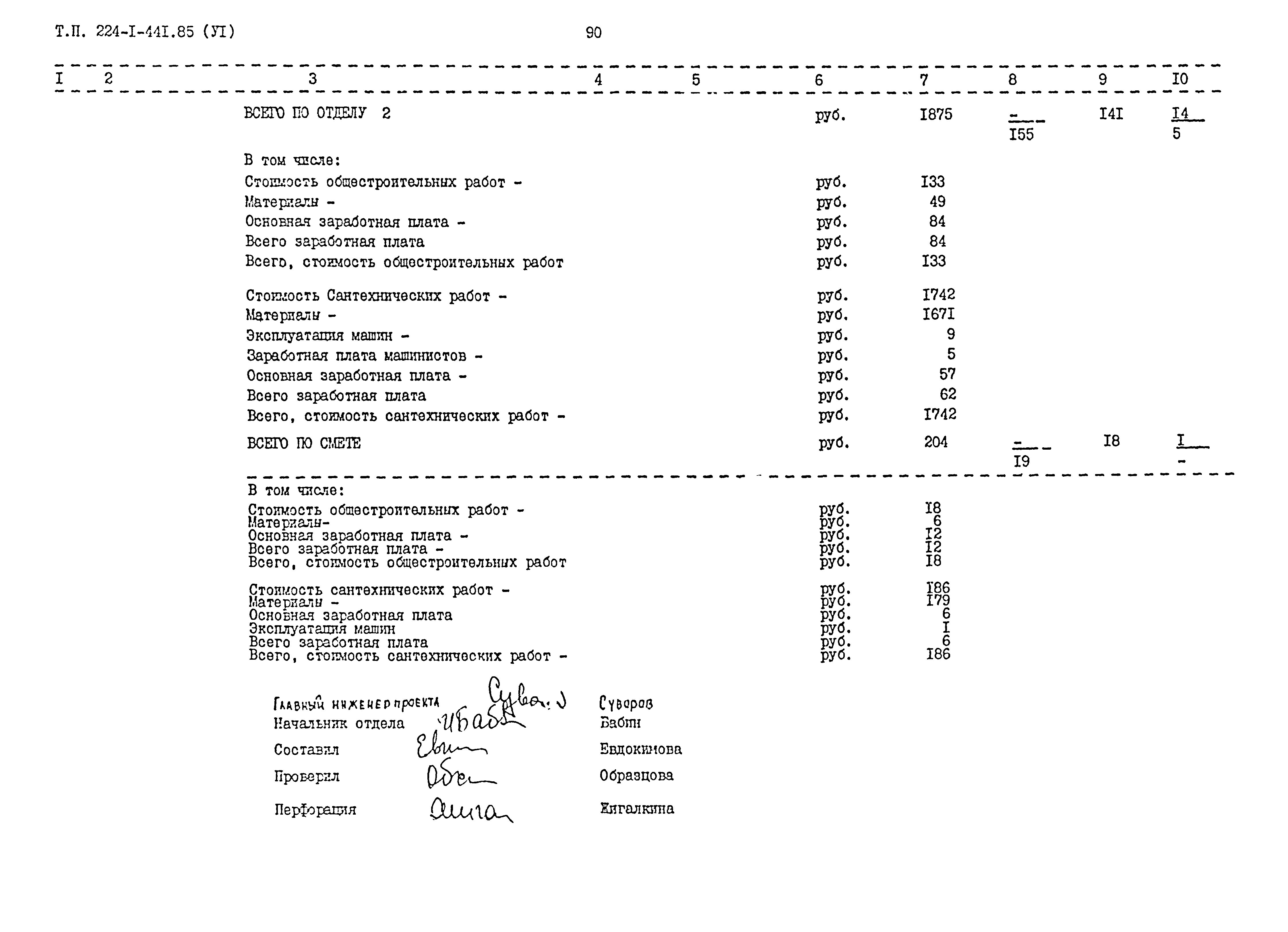 Типовой проект 224-1-441.85