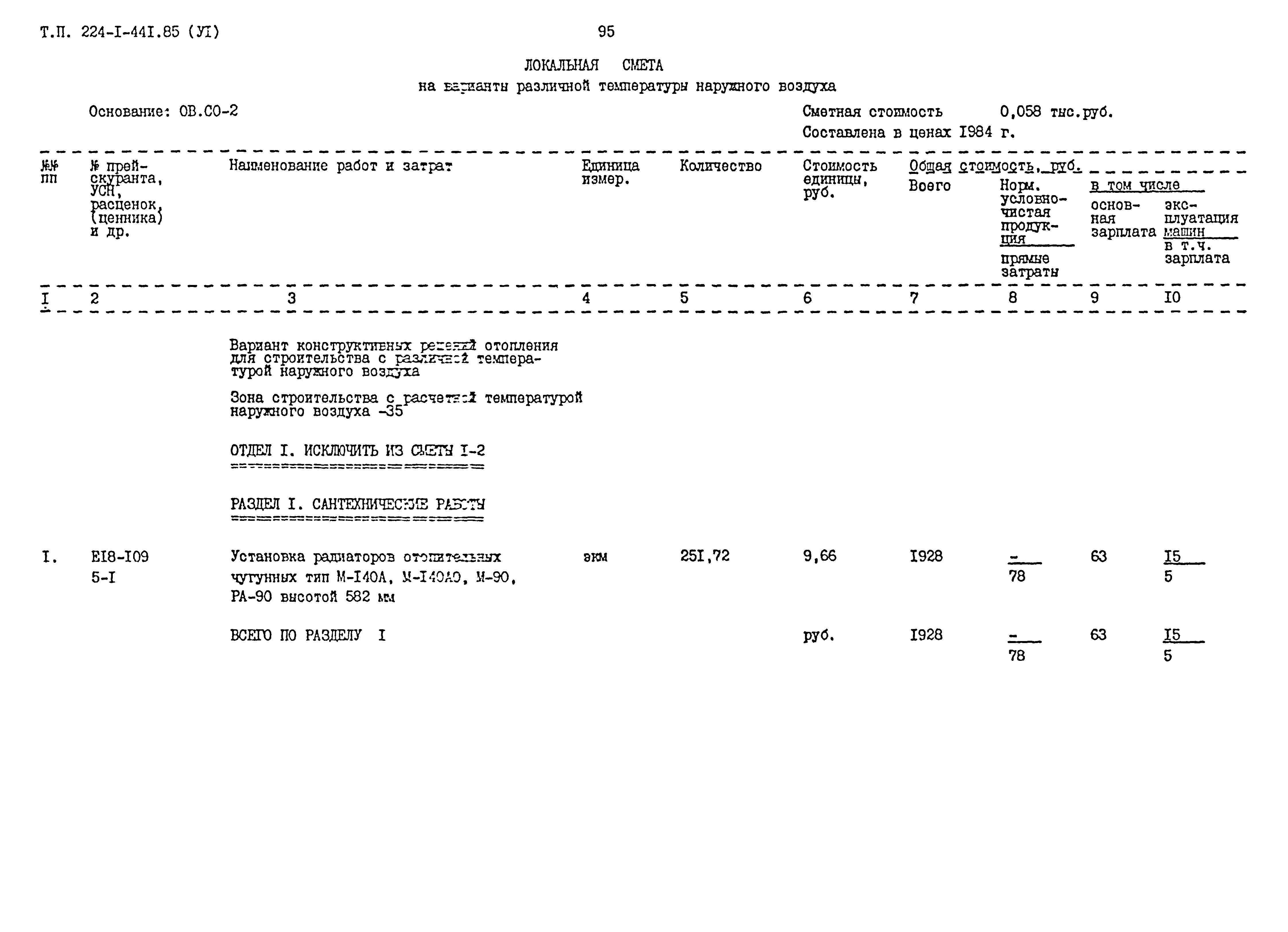 Типовой проект 224-1-441.85