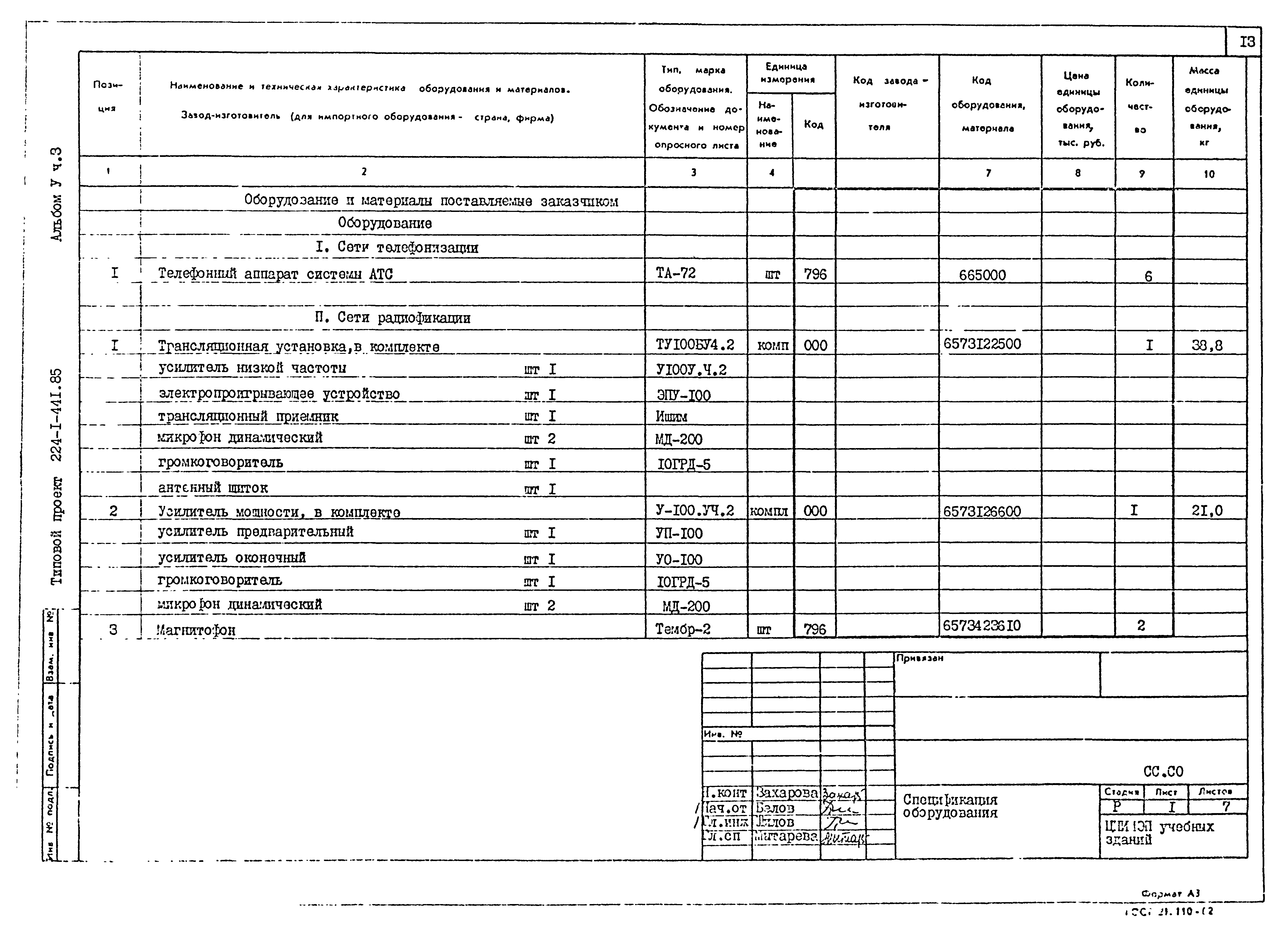 Типовой проект 224-1-441.85