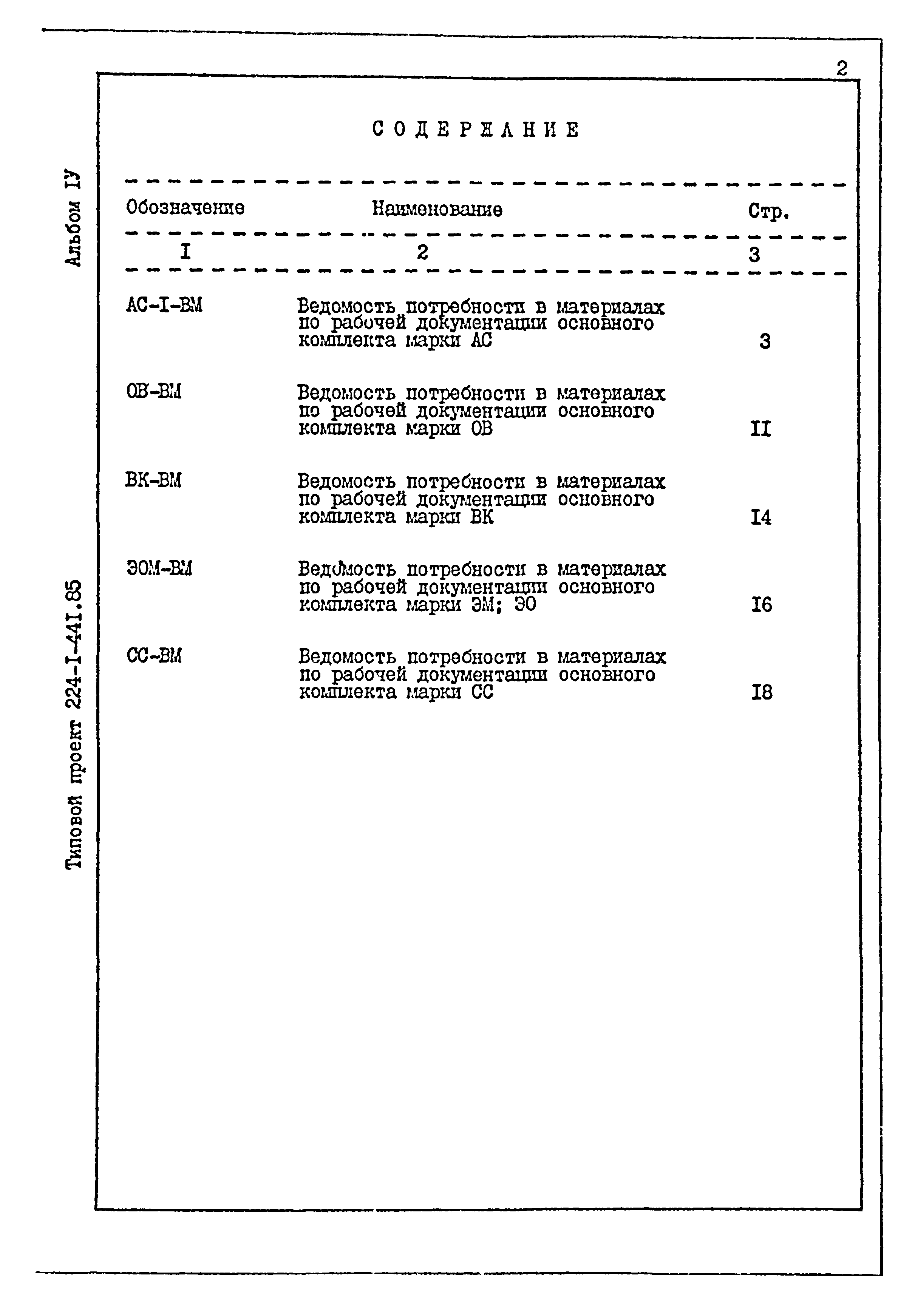 Типовой проект 224-1-441.85