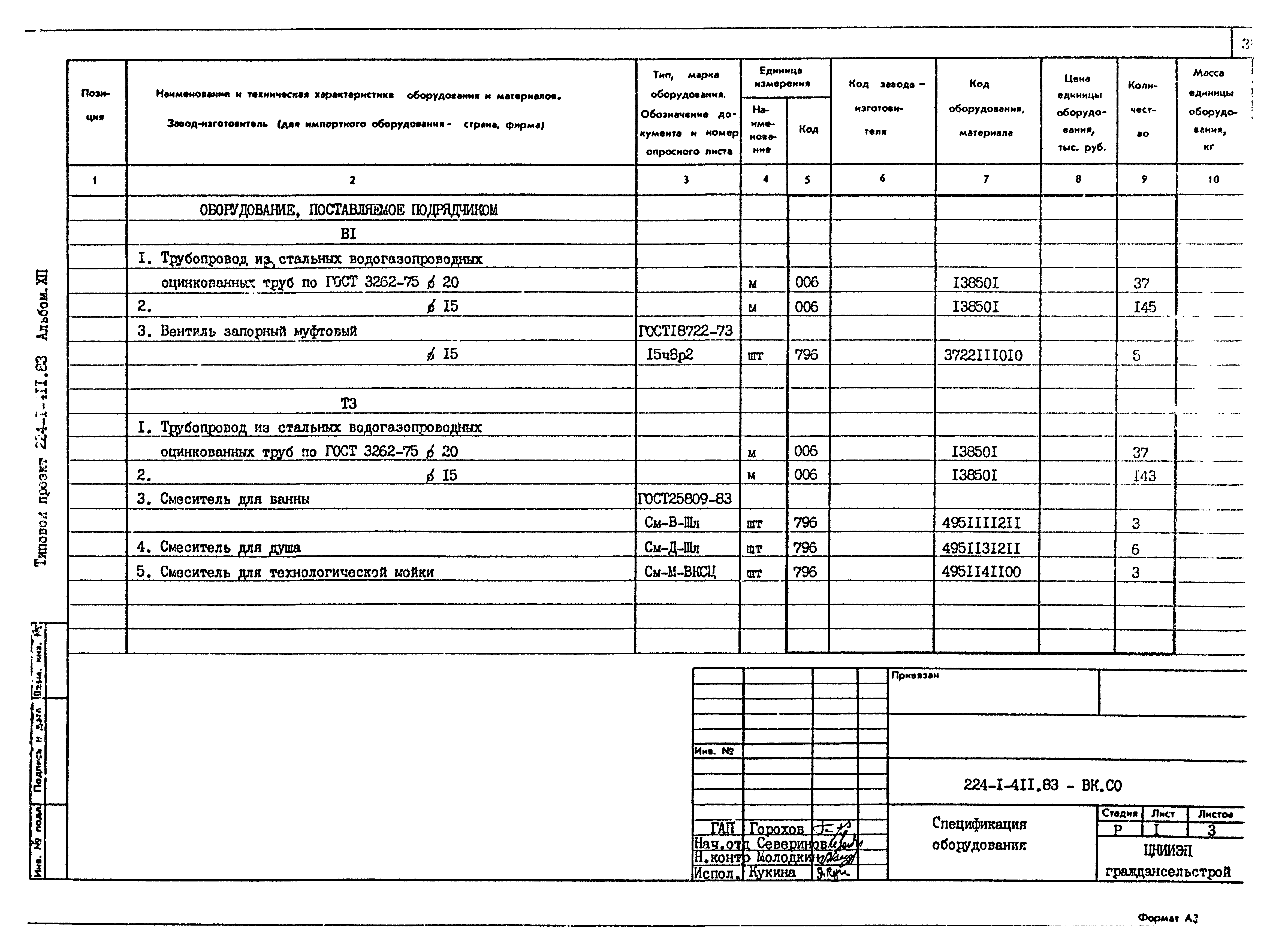 Типовой проект 224-1-411.83