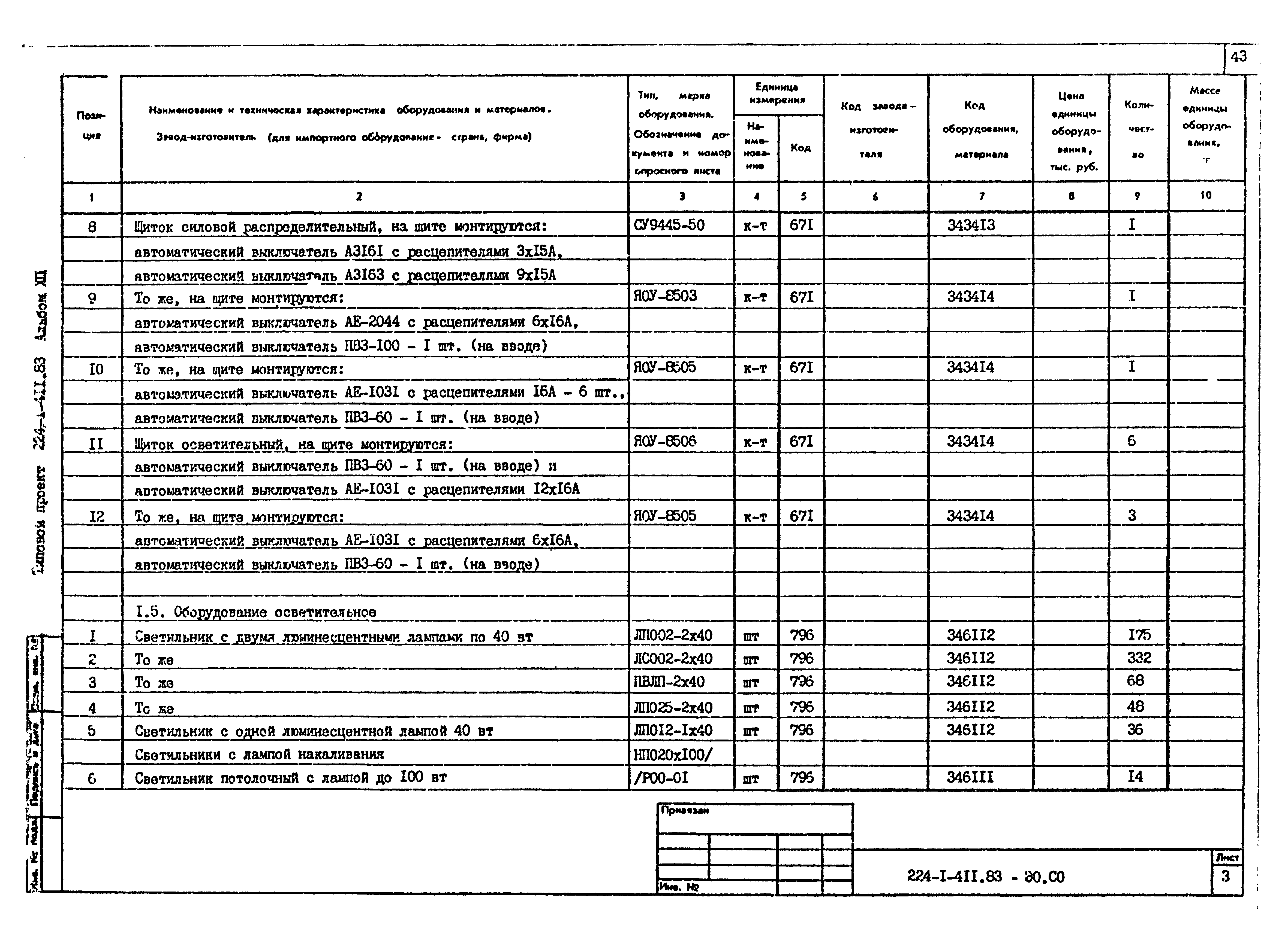 Типовой проект 224-1-411.83