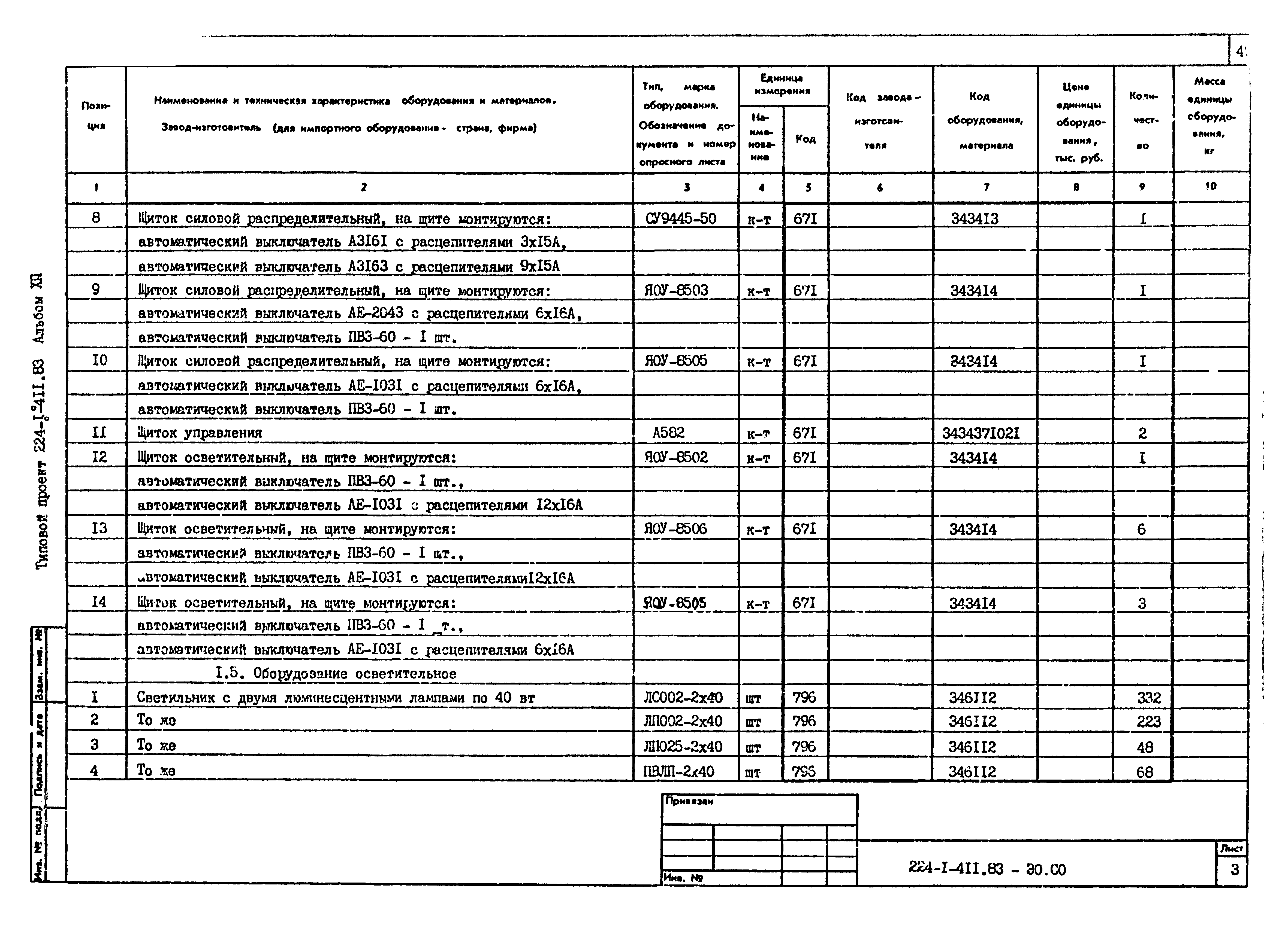 Типовой проект 224-1-411.83