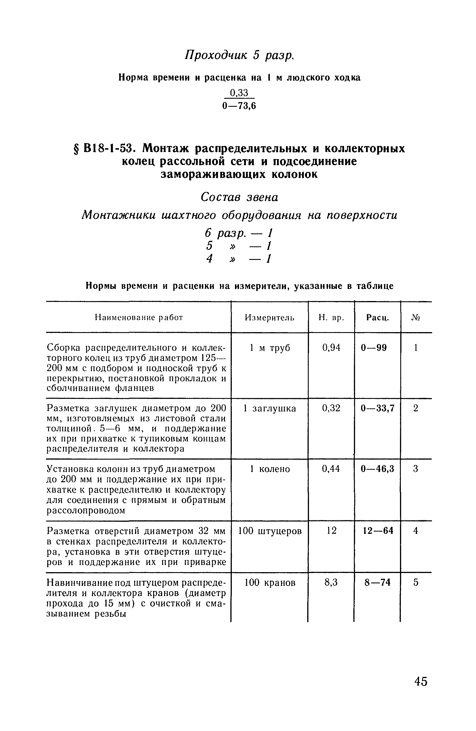 ВНиР В18-1