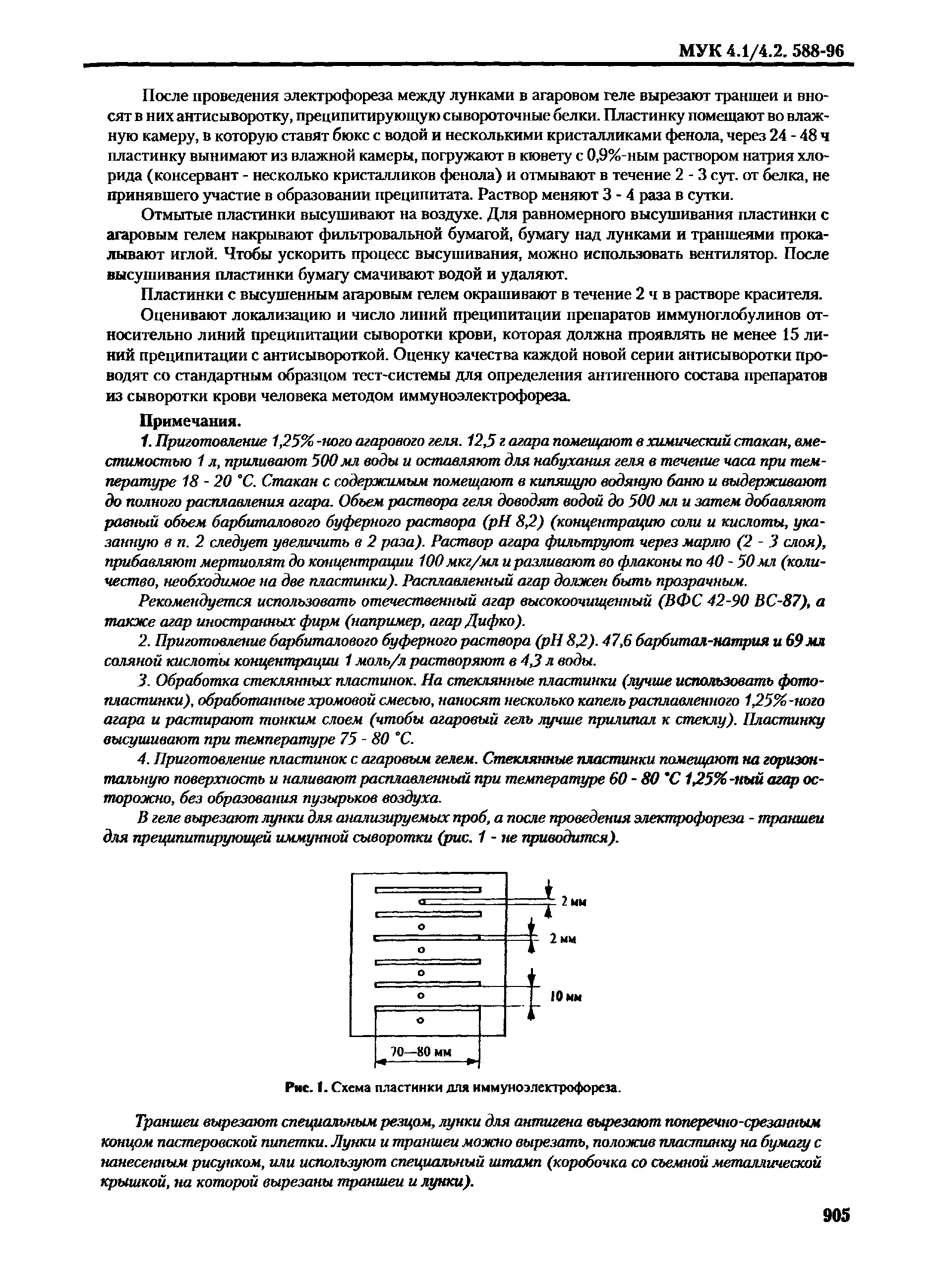 МУК 4.1/4.2.588-96