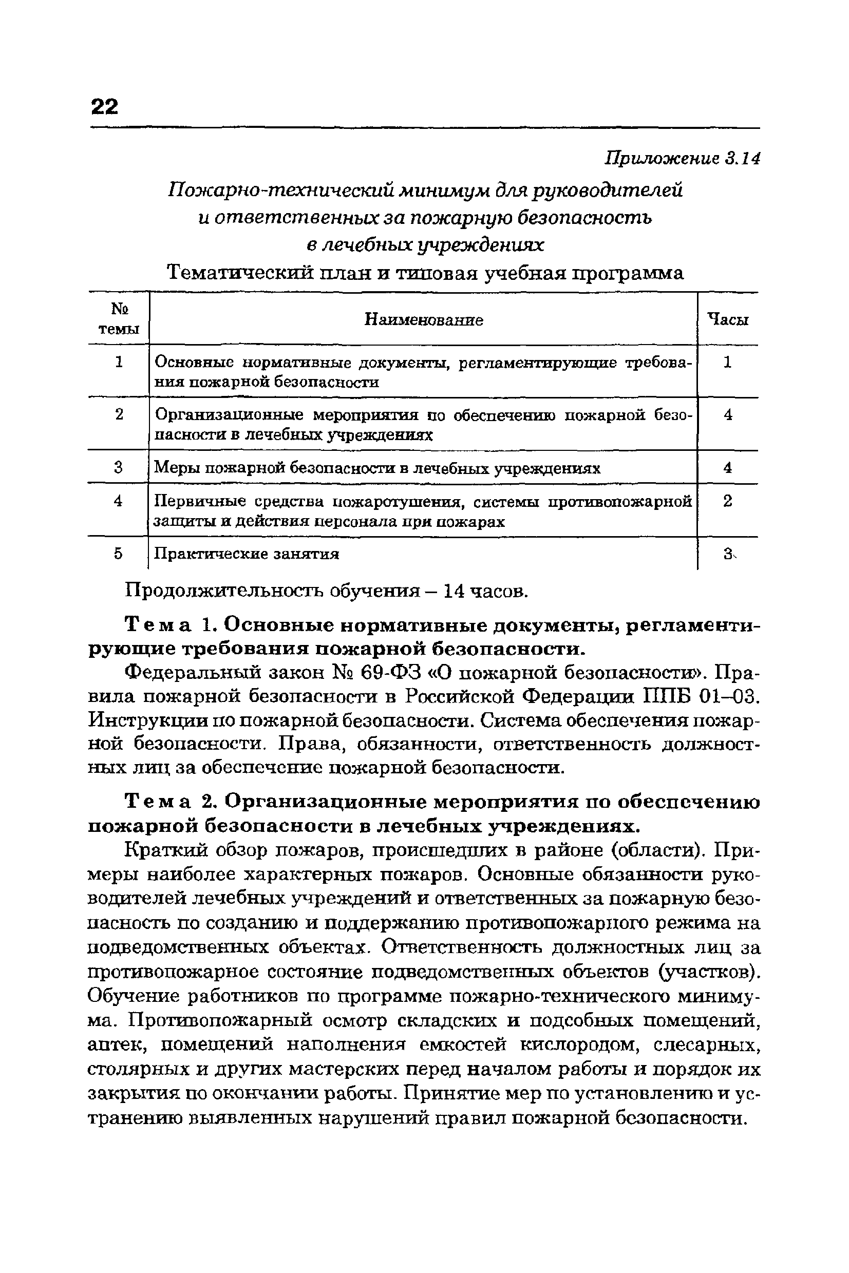 Скачать Методические рекомендации по организации обучения руководителей и  работников организаций. Противопожарный инструктаж и пожарно-технический  минимум