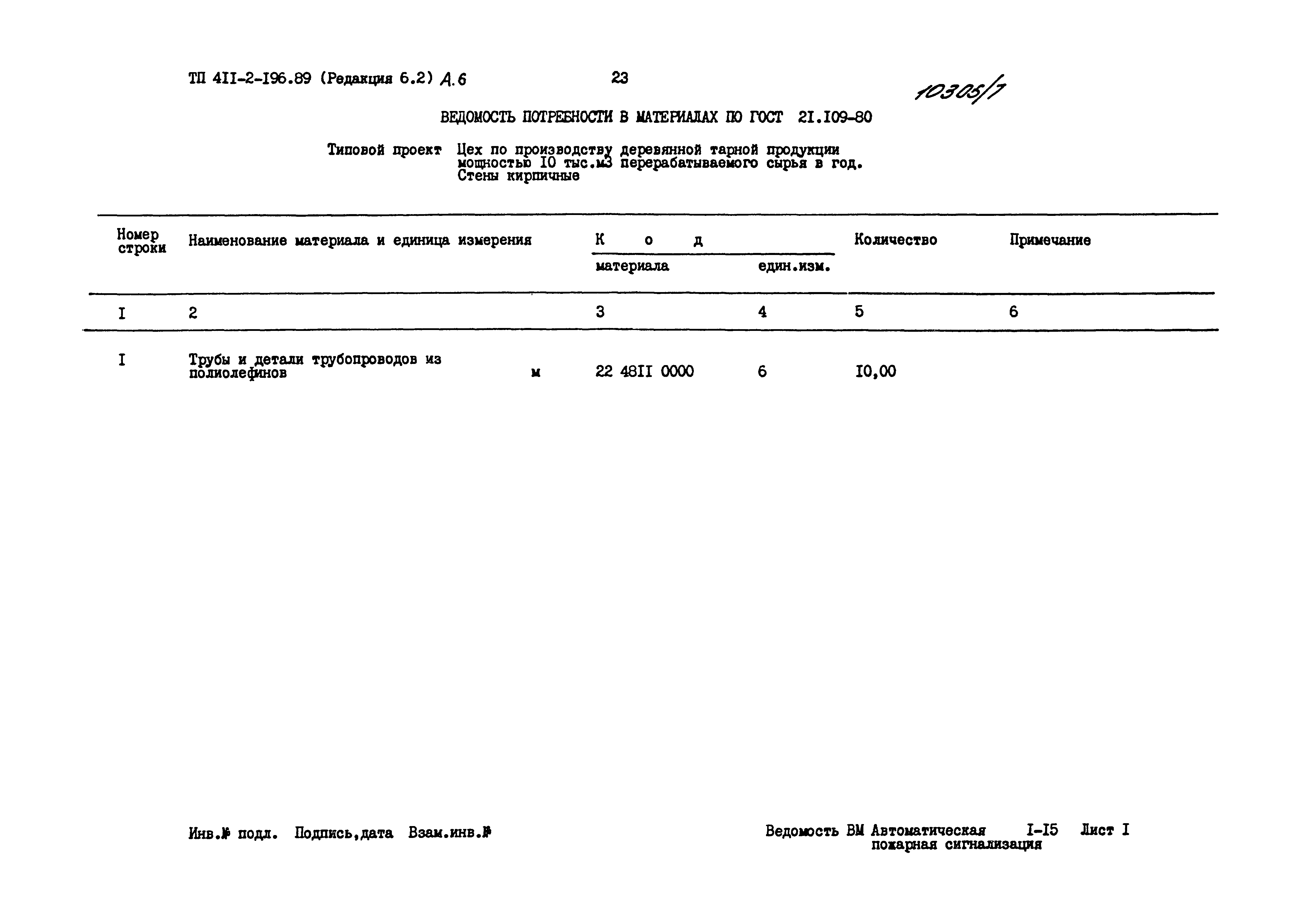 Типовой проект 411-2-196.89