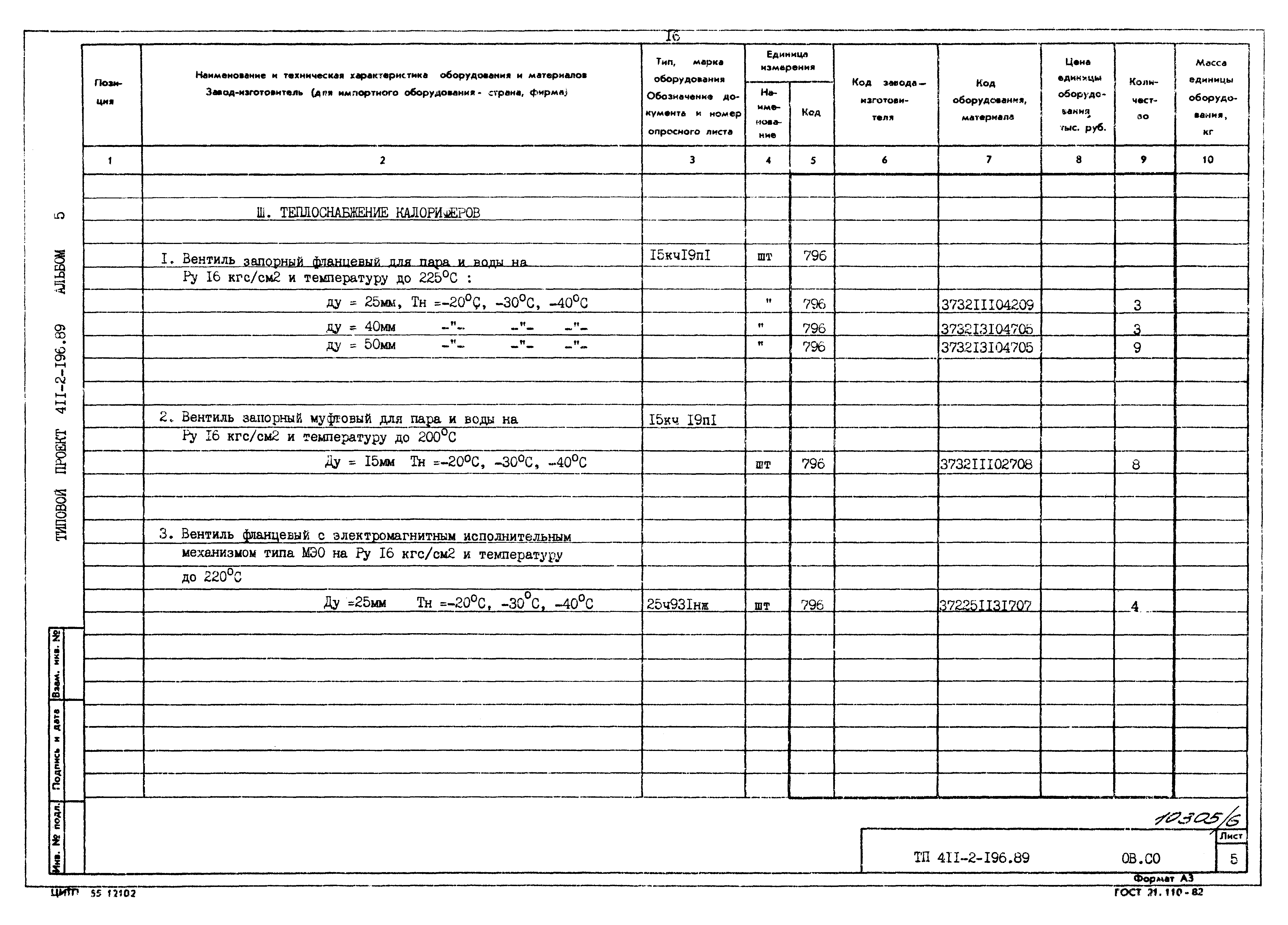 Типовой проект 411-2-196.89