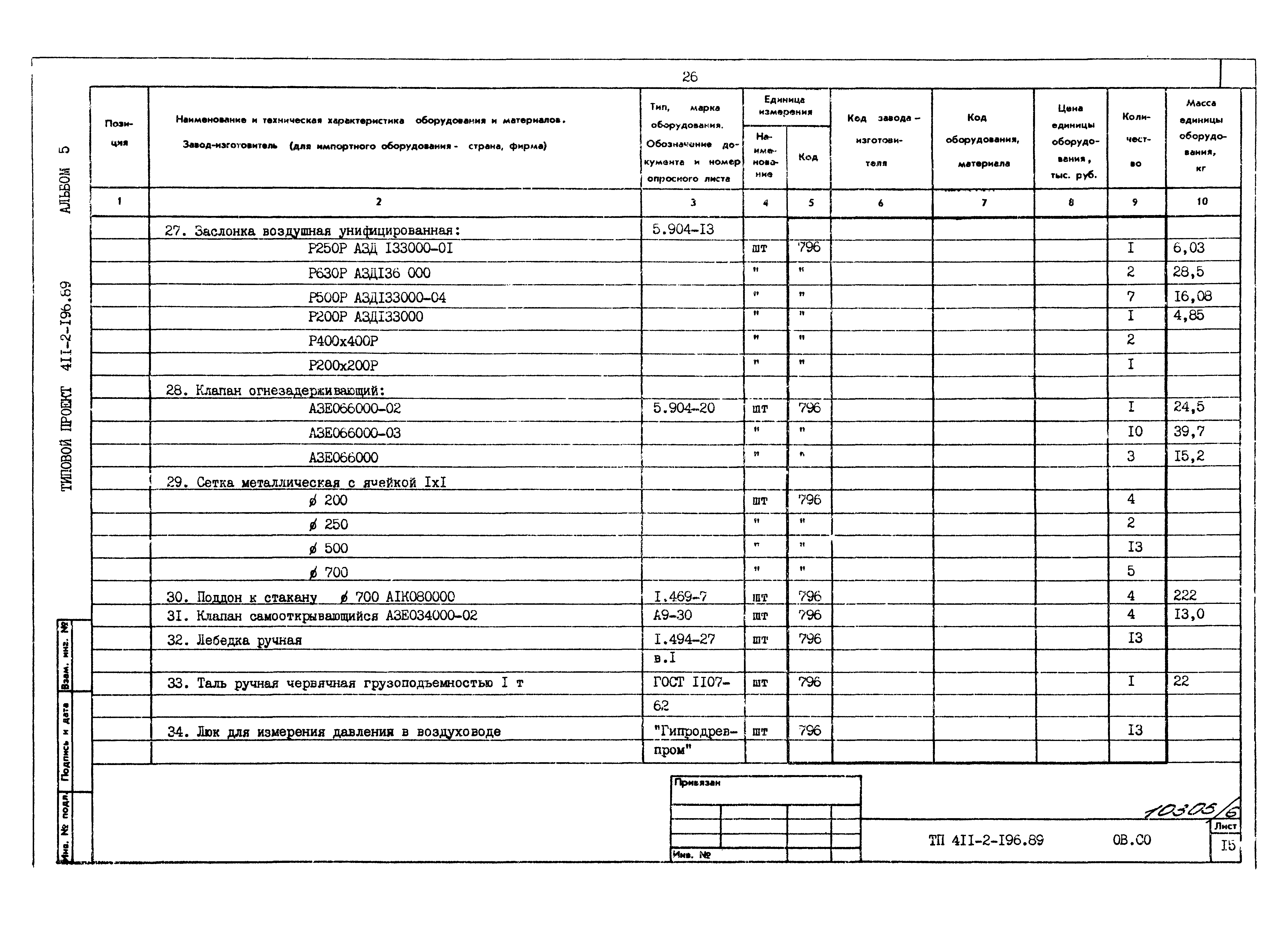 Типовой проект 411-2-196.89